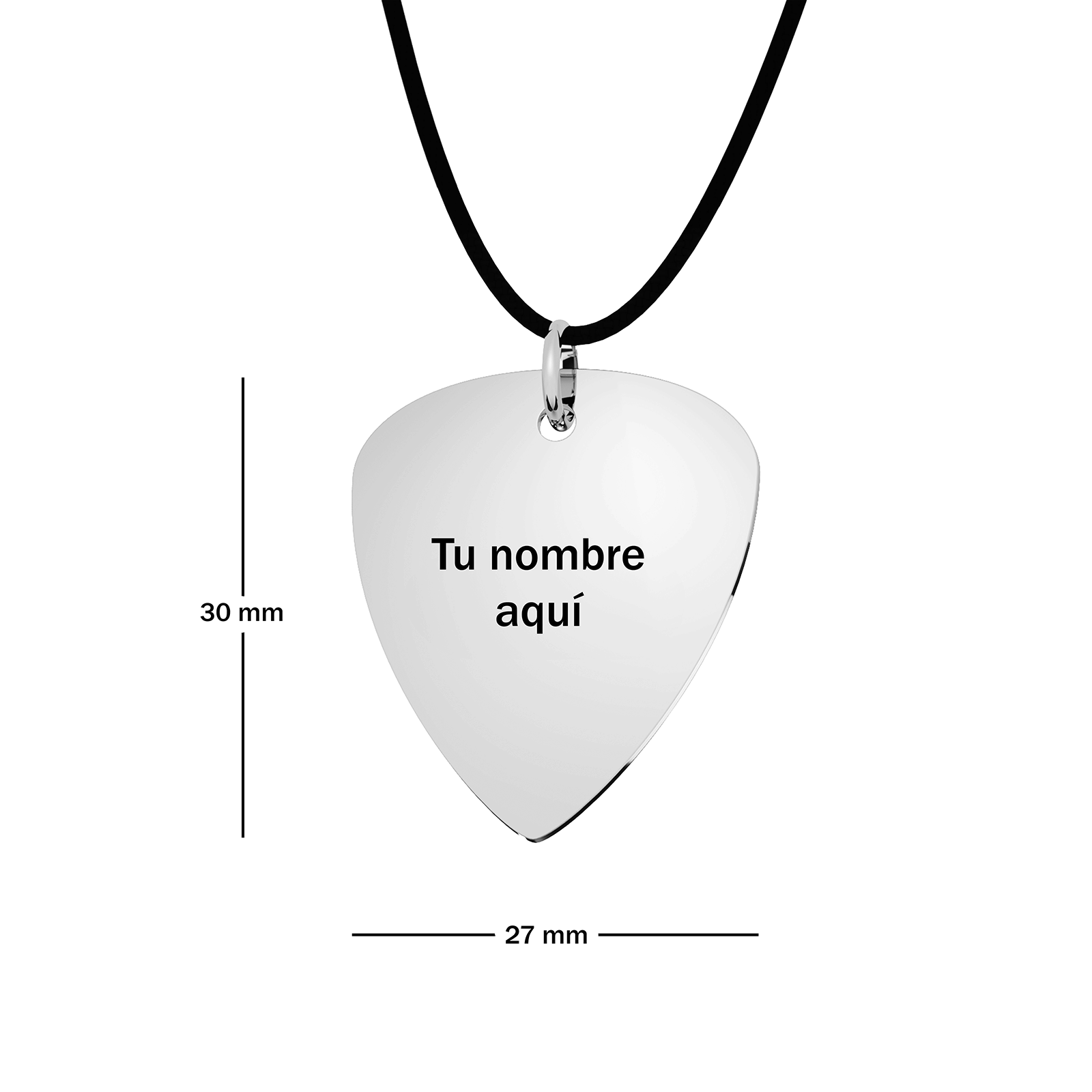 Dije Púa Plumilla Personalizable Plata .925 Primerly