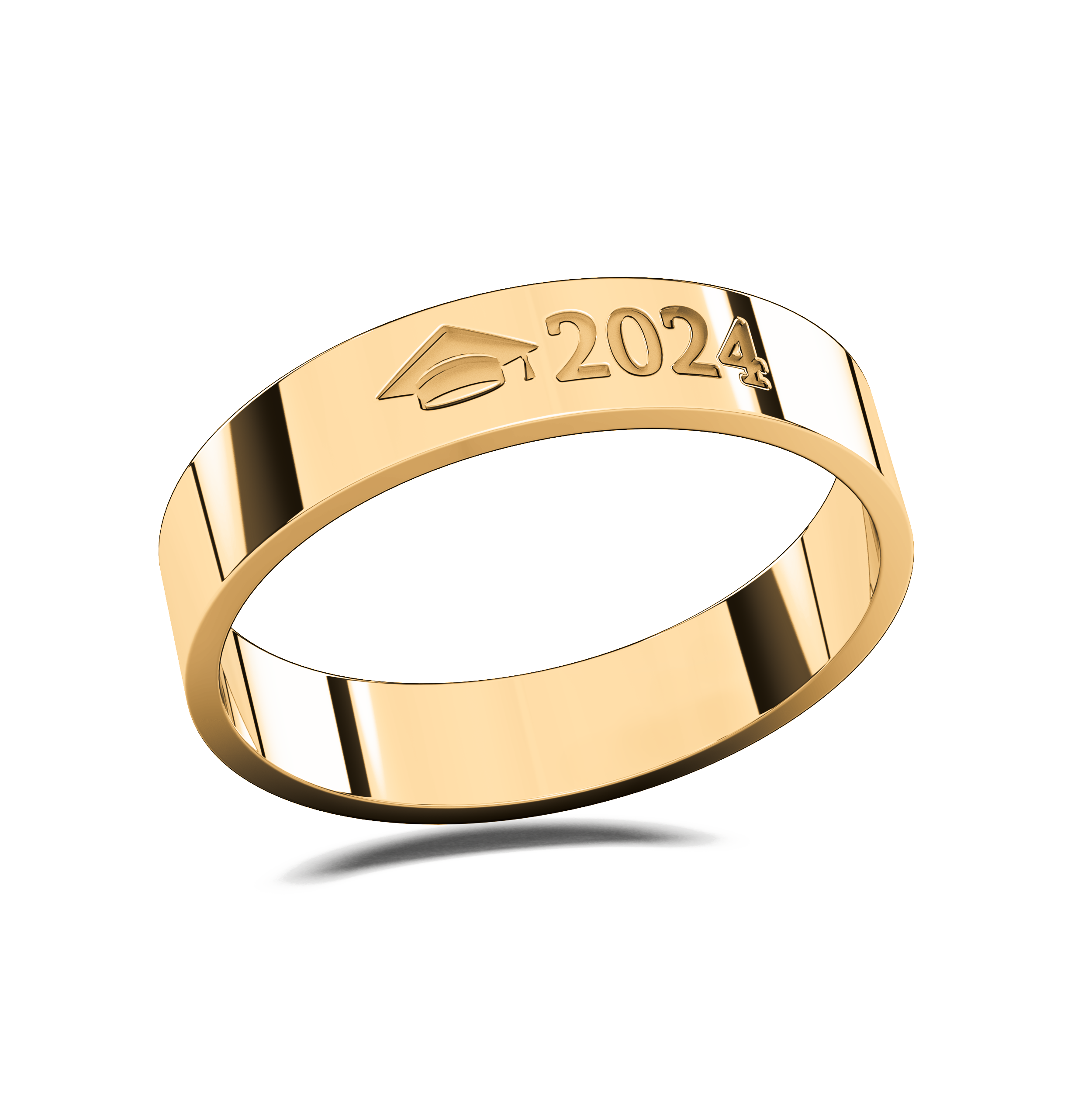 Anillo Graduación Flat S Name Plata .925