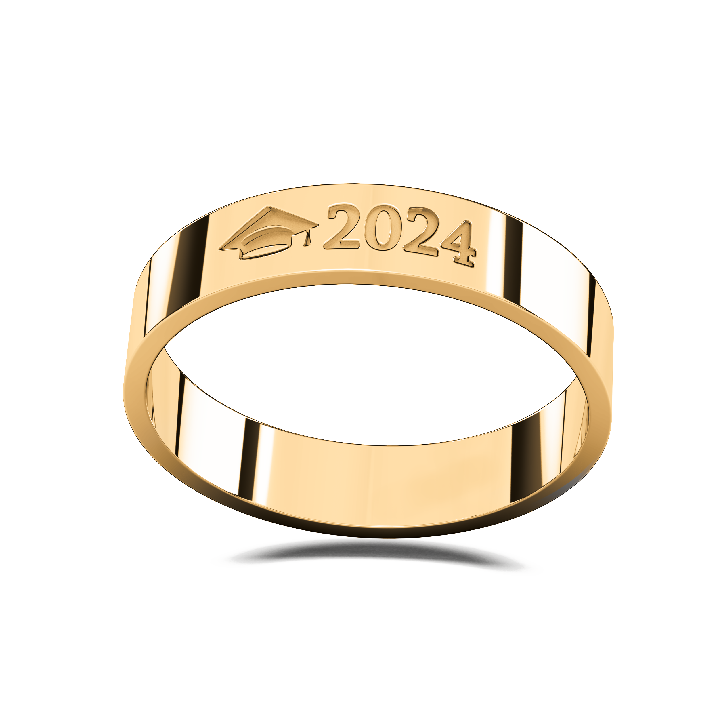 Anillo Graduación Flat S Name Plata .925