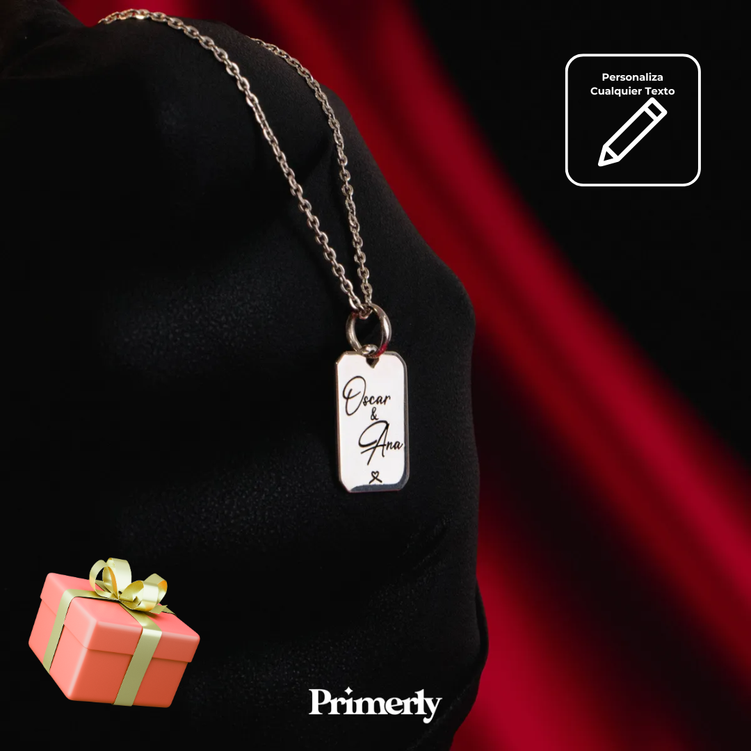 Collar Octa Personalizable Plata .925 Primerly