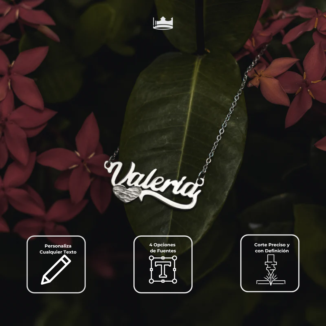 Collar Classic Diamantada Personalizable Plata .925 Primerly