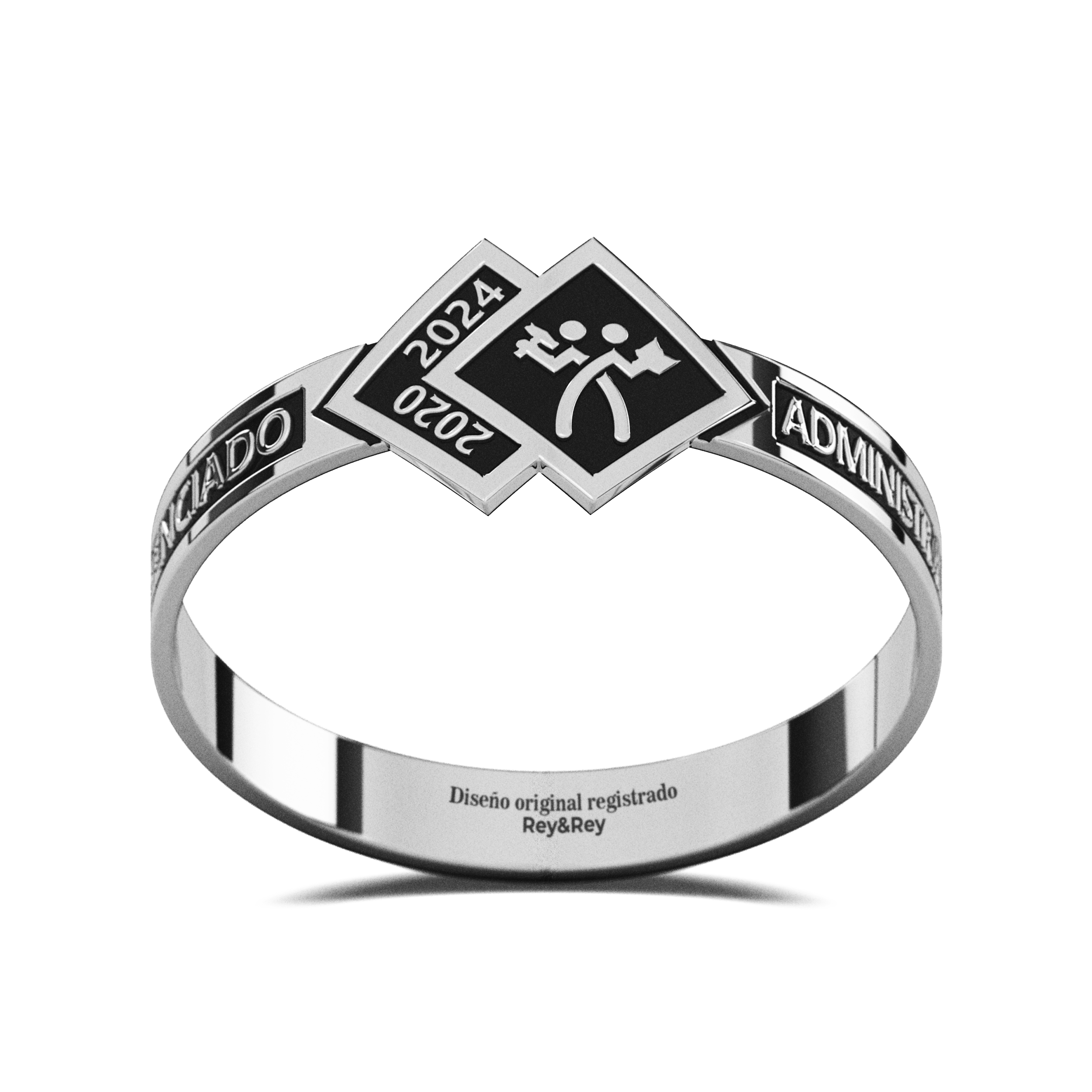 Anillo Skalon Graduación Logos Licenciatura en Plata