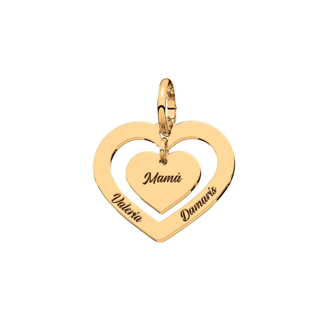 Dije Loop Mamá Personalizable Plata.925 Primerly