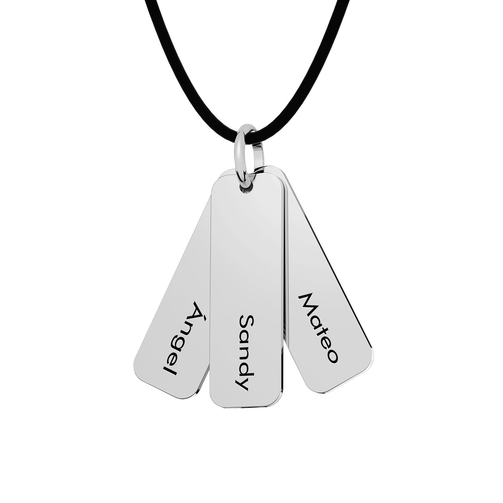 Dijes Etiqueta Verticales Personalizable Plata .925 Primerly