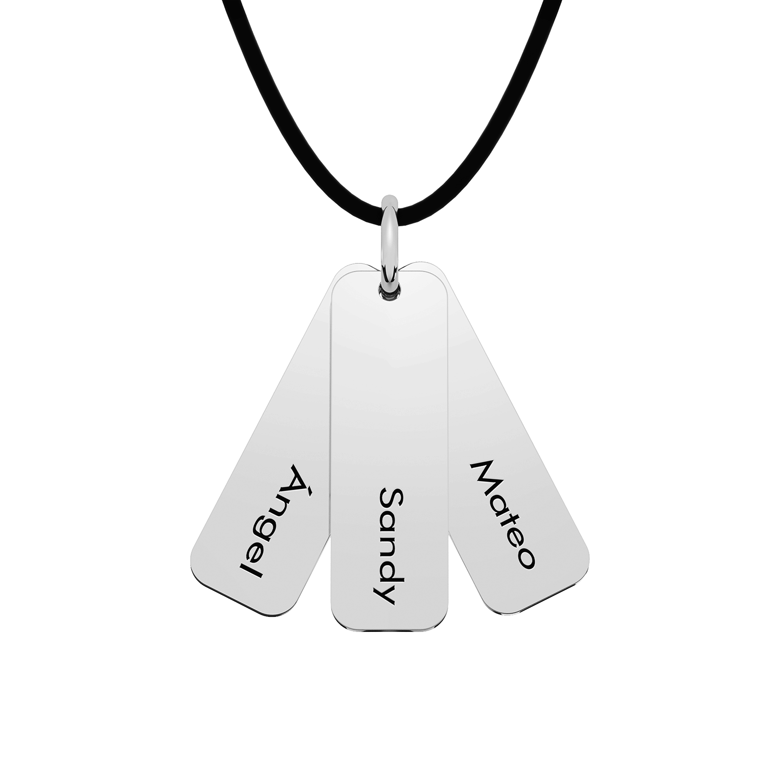 Dijes Etiqueta Verticales Personalizable Plata .925 Primerly