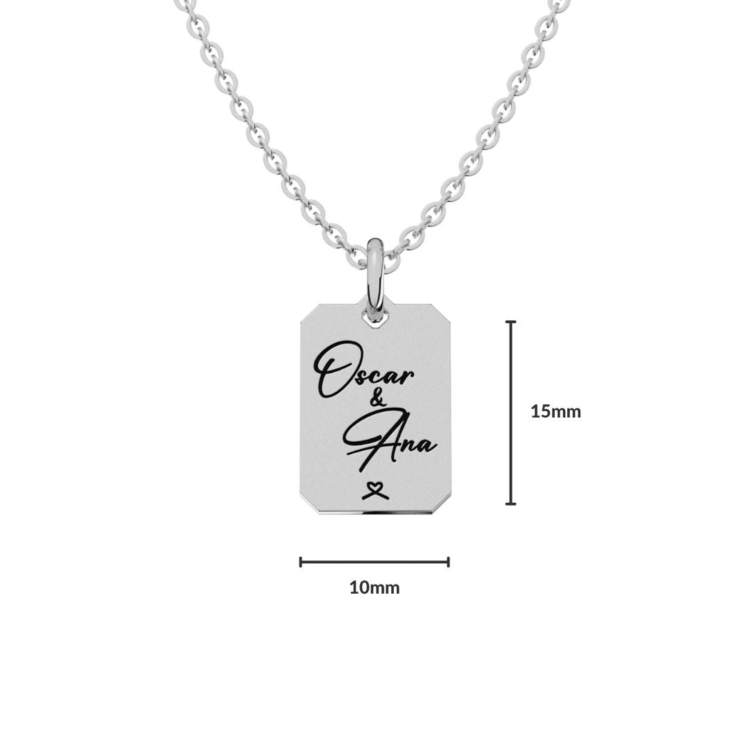 Collar Octa Personalizable Plata .925 Primerly