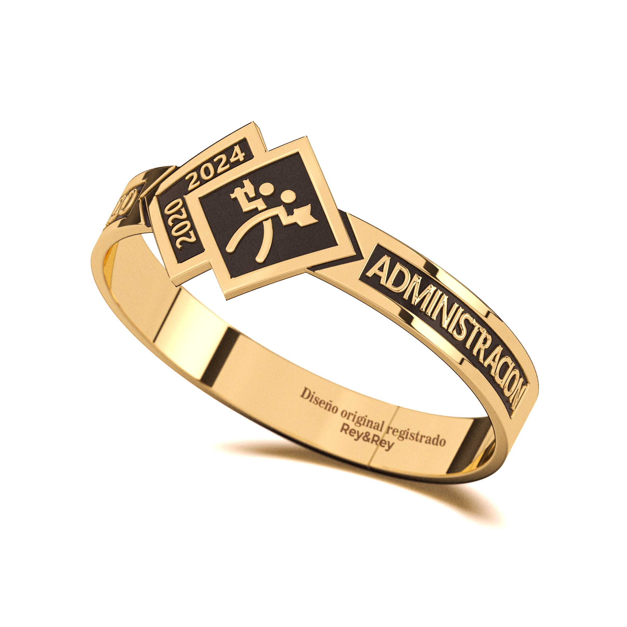 Anillo Skalon Graduación Logos Licenciatura en Plata