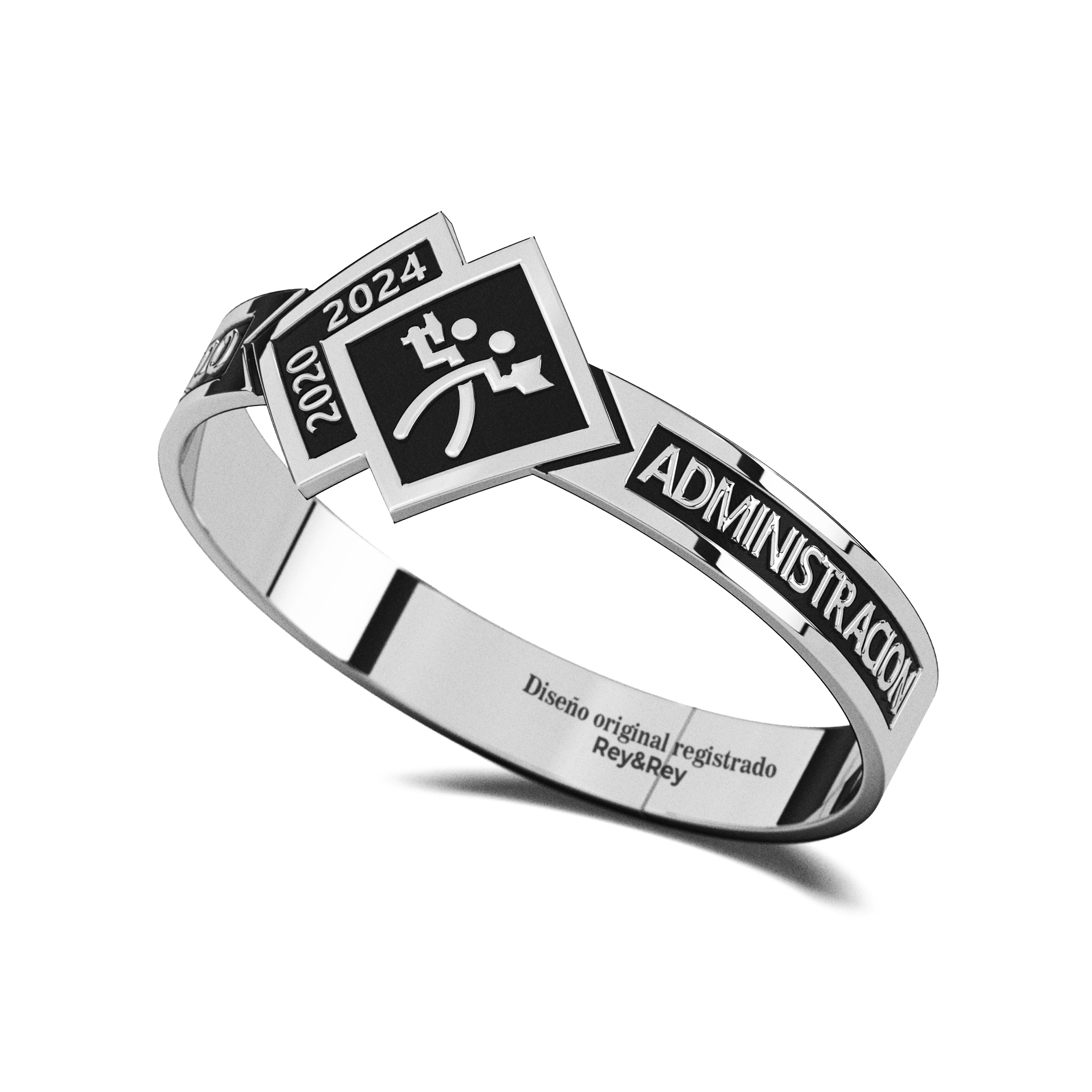 Anillo Skalon Graduación Logos Licenciatura en Plata