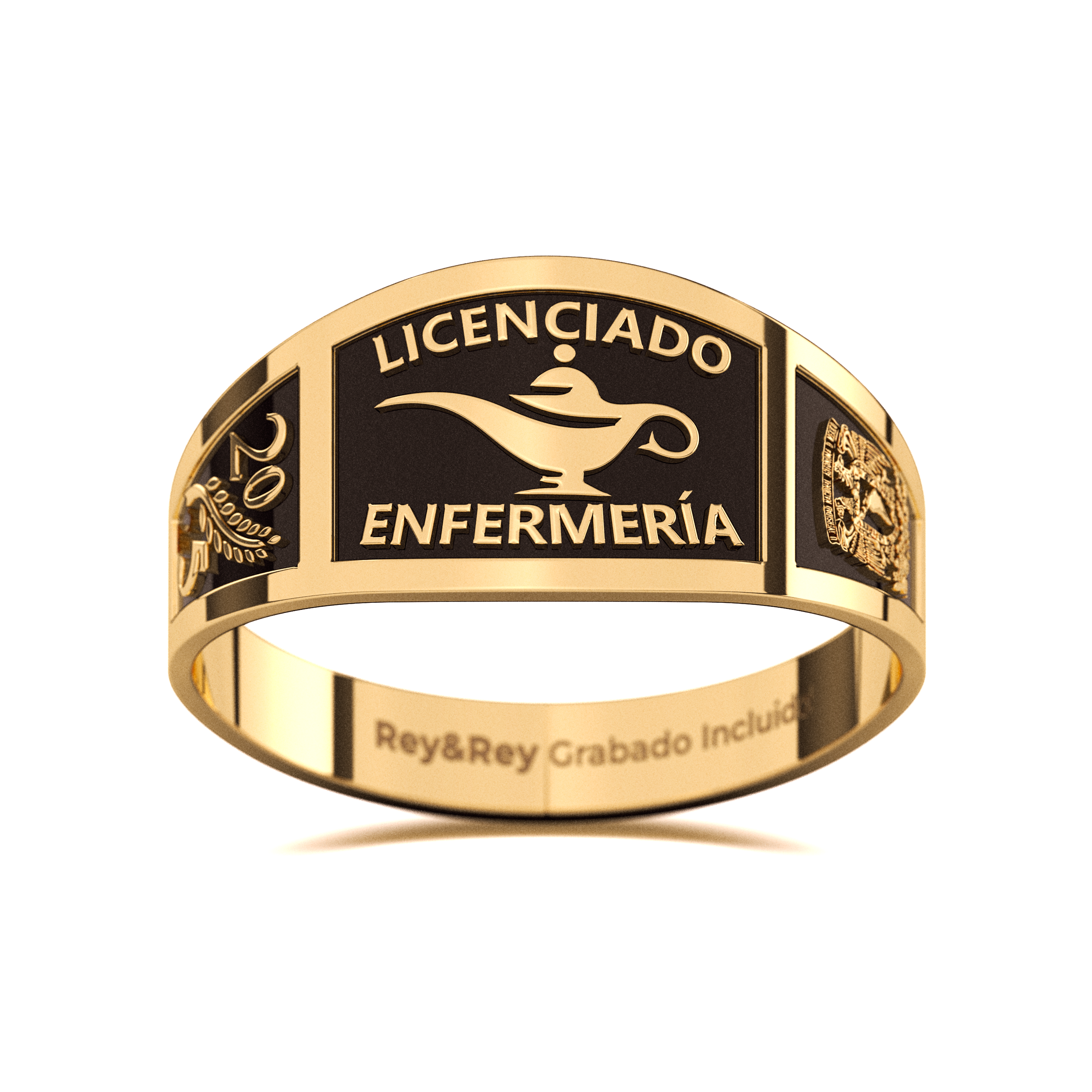 Anillo Graduación Belt Oro 10k