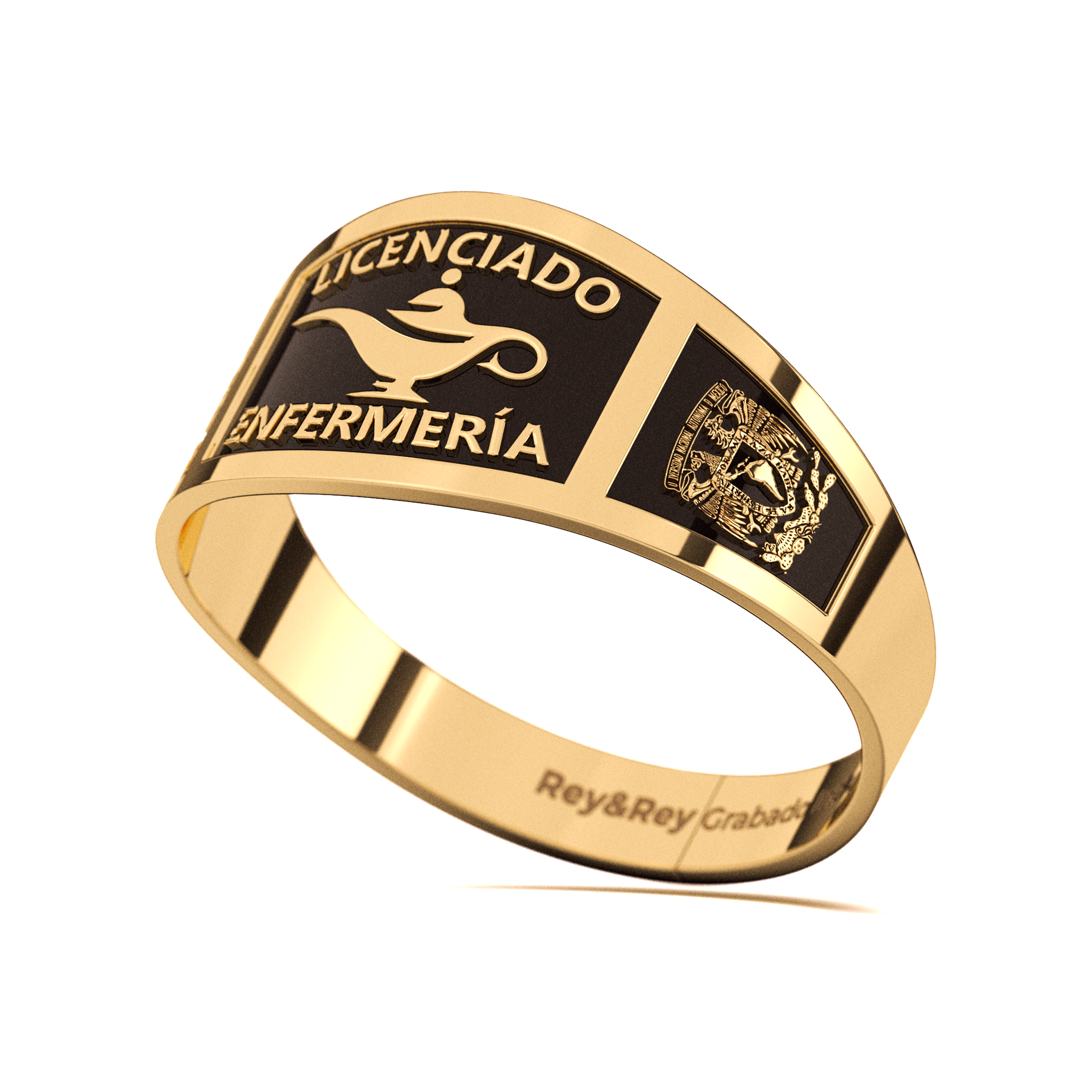 Anillo Graduación Belt Oro 10k