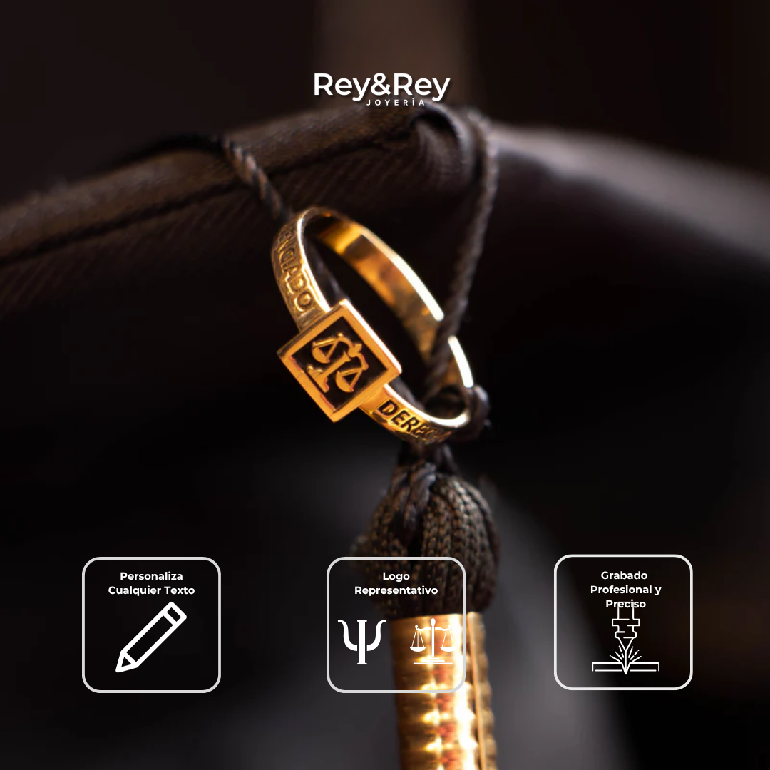 Anillo Graduación Square Plata .925