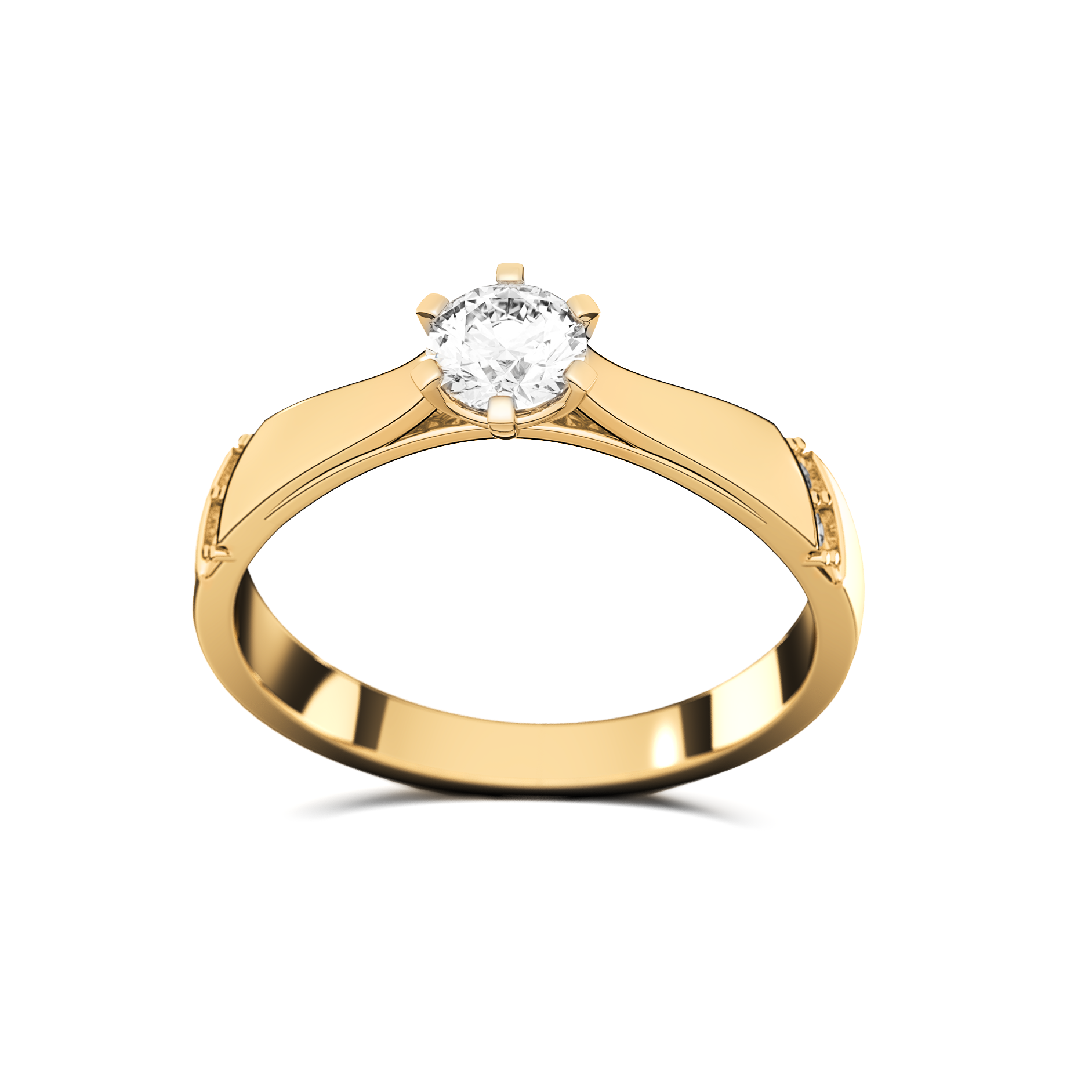 Anillo Compromiso Promesa Clasico de Oro 10k