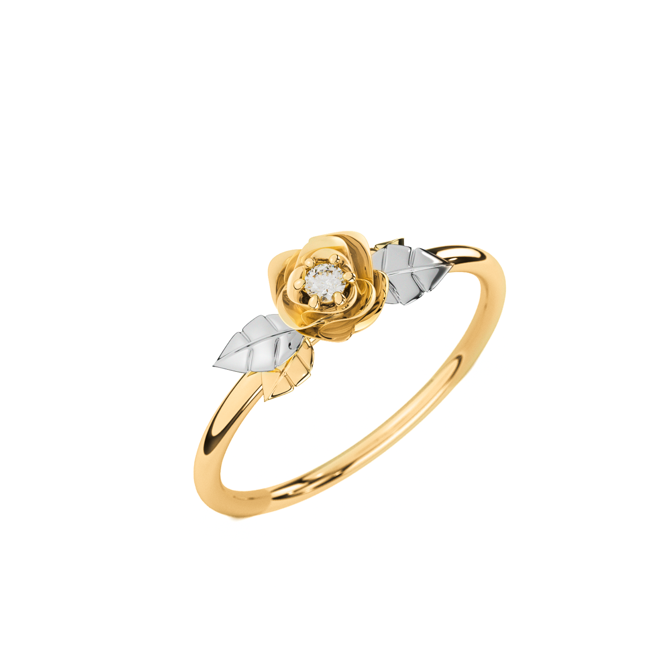 Anillo Compromiso Promesa Rosa de Oro 10k