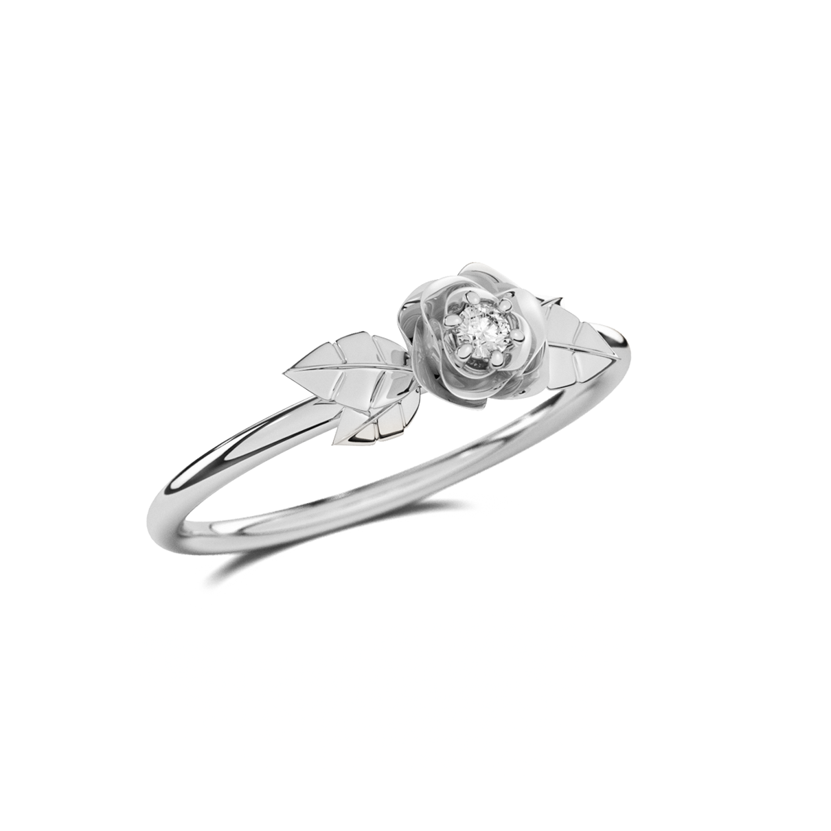 Anillo Compromiso Promesa Rosa de Plata