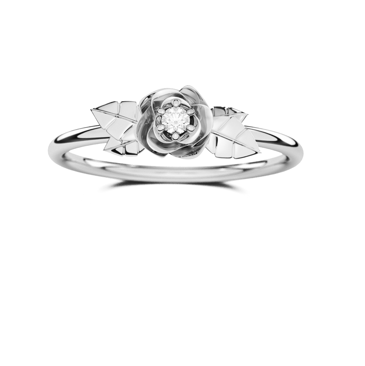Anillo Compromiso Promesa Rosa de Plata