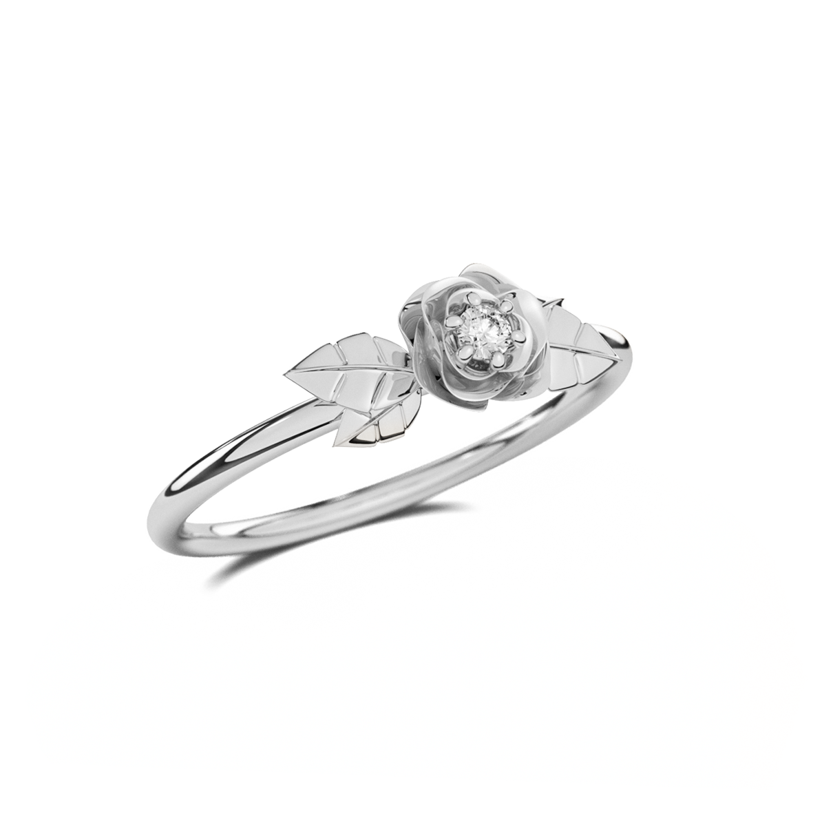 Anillo Compromiso Promesa Rosa de Plata