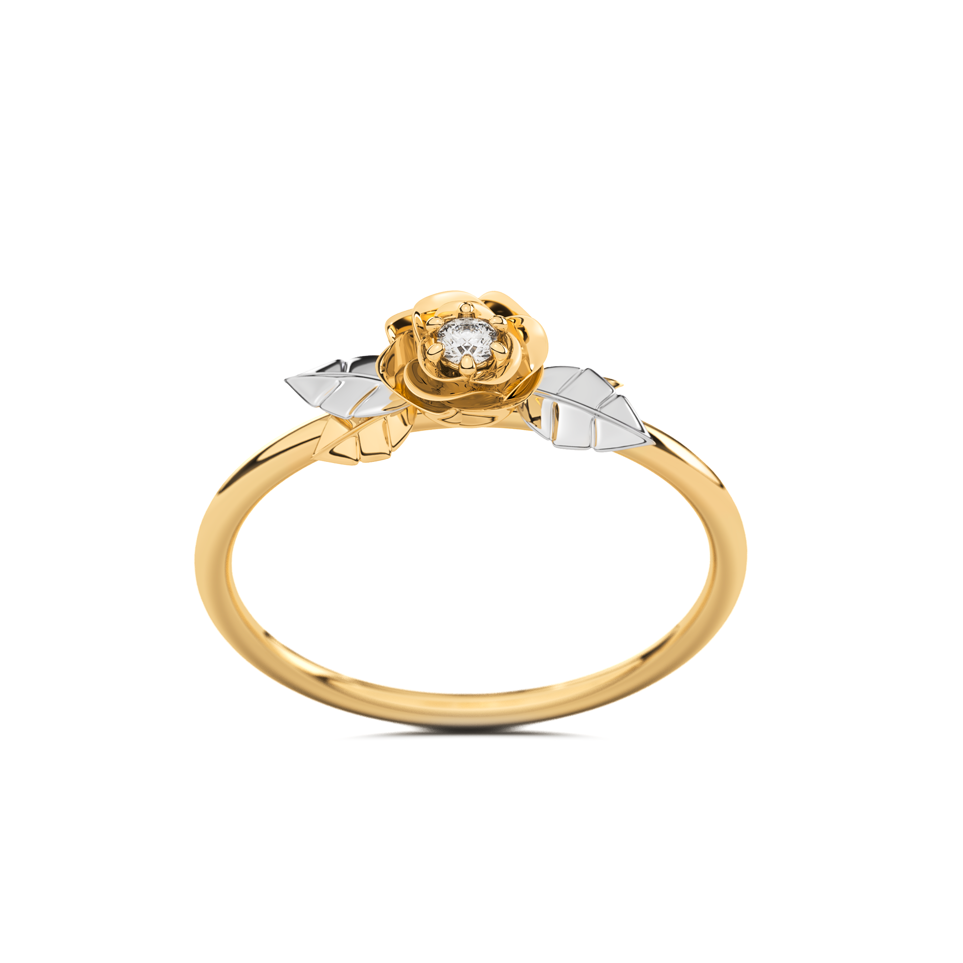 Anillo Compromiso Promesa Rosa de Oro 10k