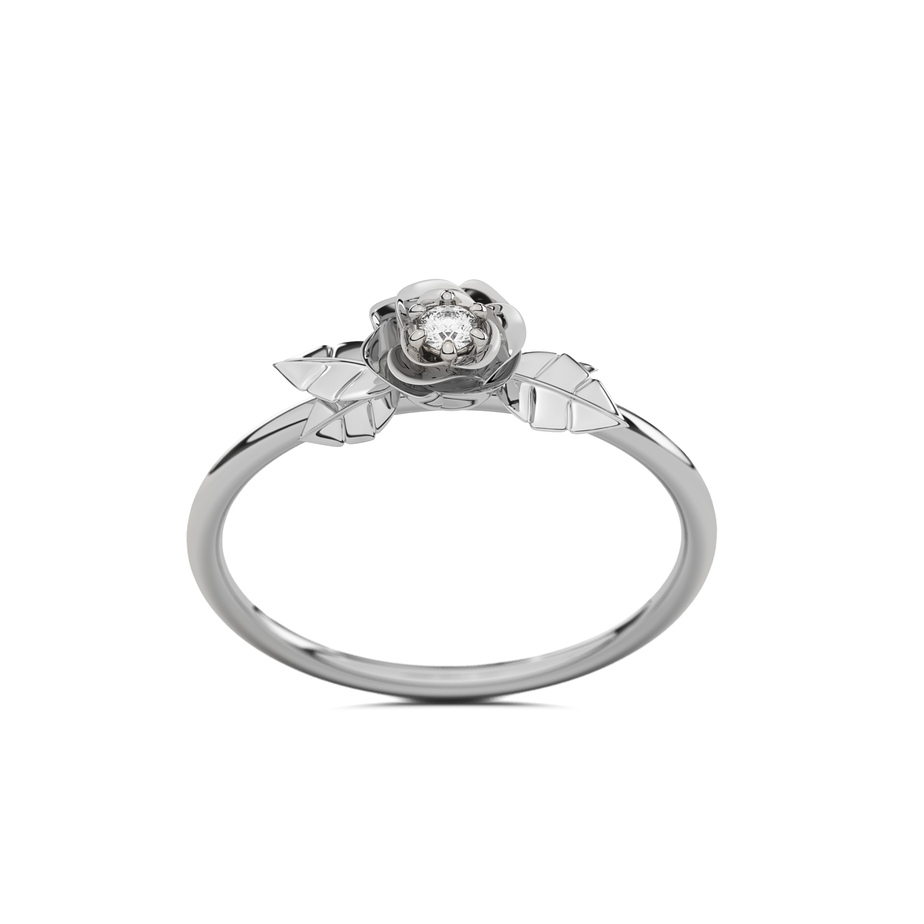 Anillo Compromiso Promesa Rosa de Plata