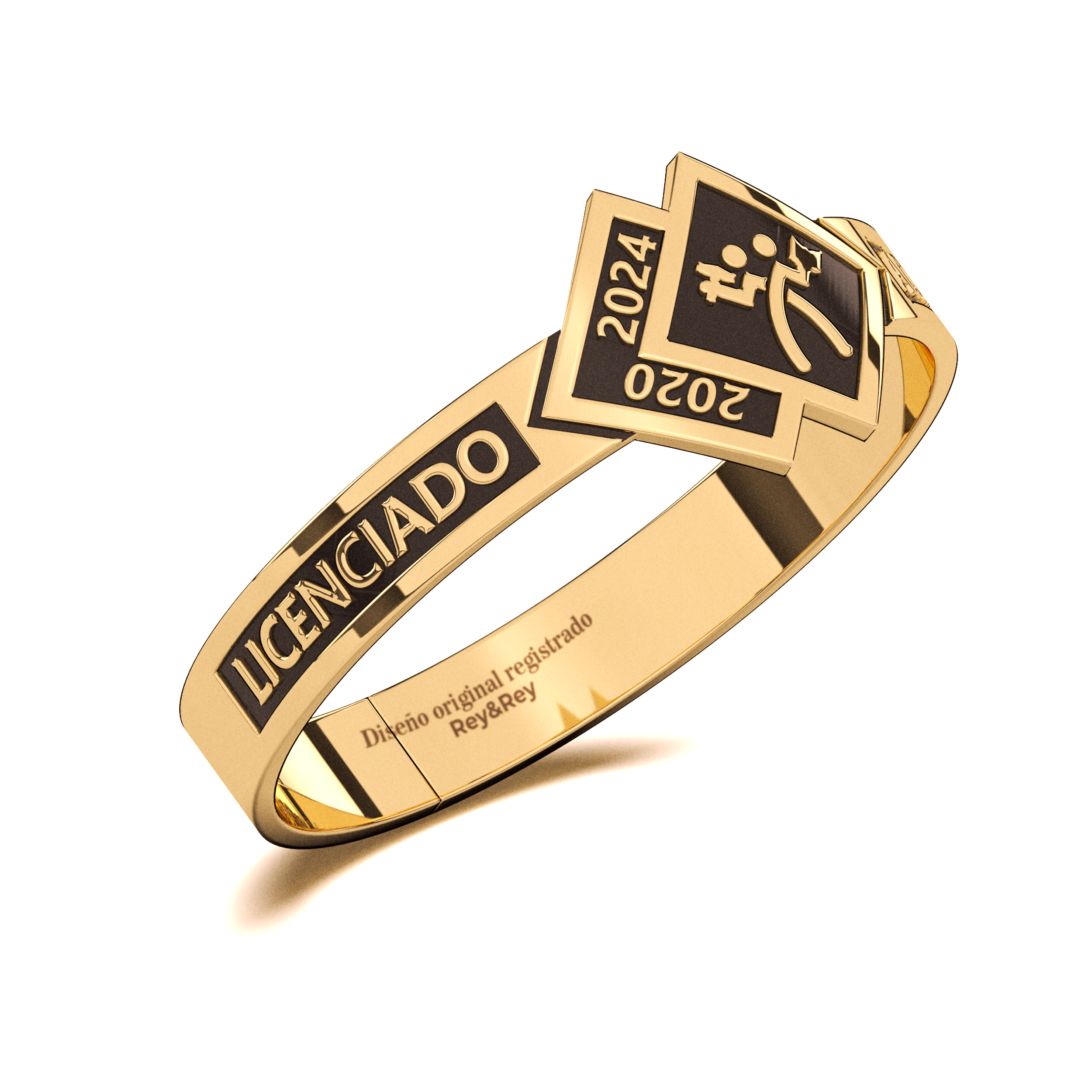 Anillo Skalon Graduación Logos Licenciatura en Plata