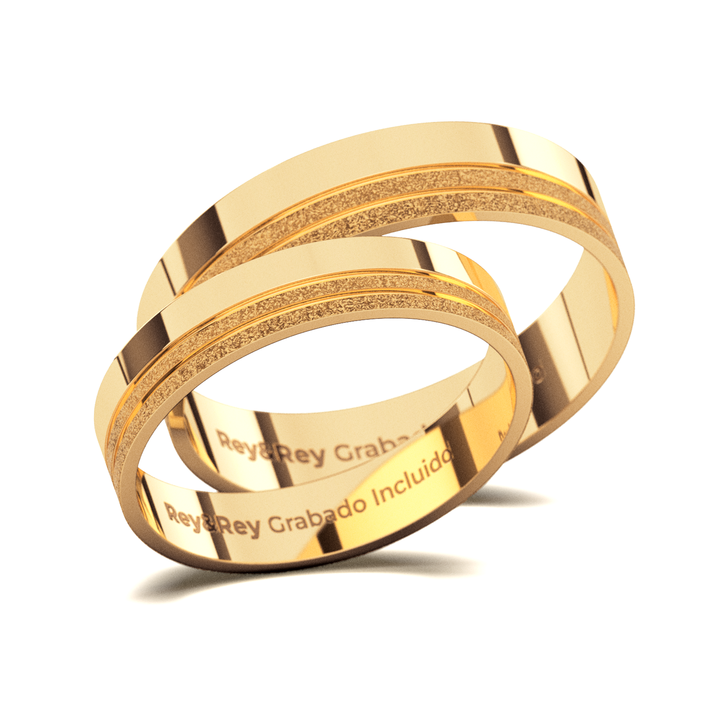 Anillos Matrimoniales Par Milgrain Plata