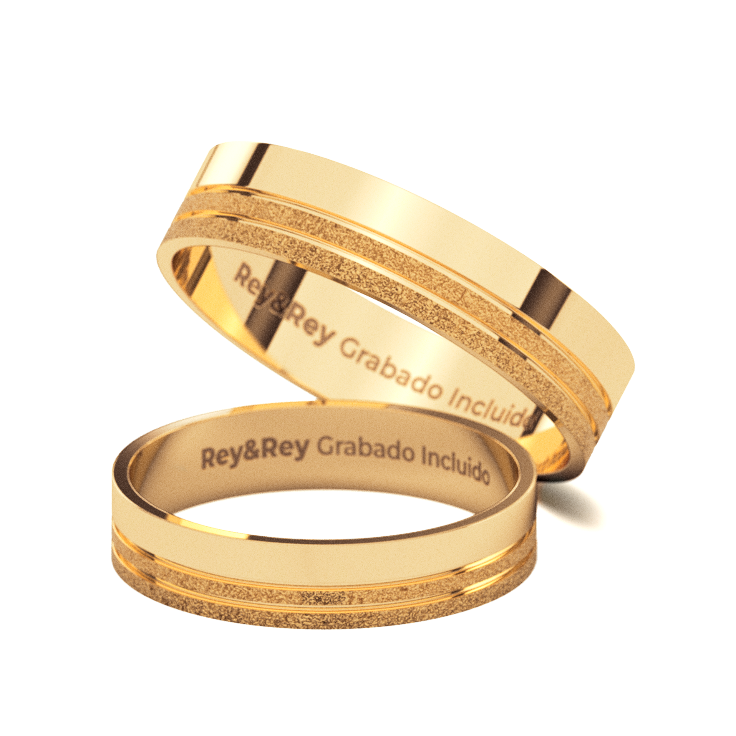 Anillos Matrimoniales Par Milgrain Plata