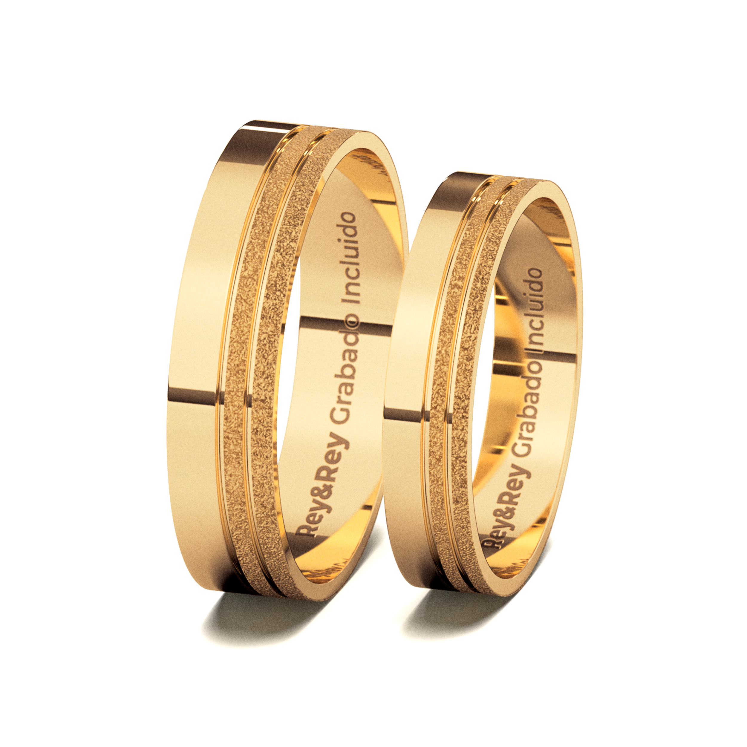 Anillos Matrimoniales Par Milgrain Plata