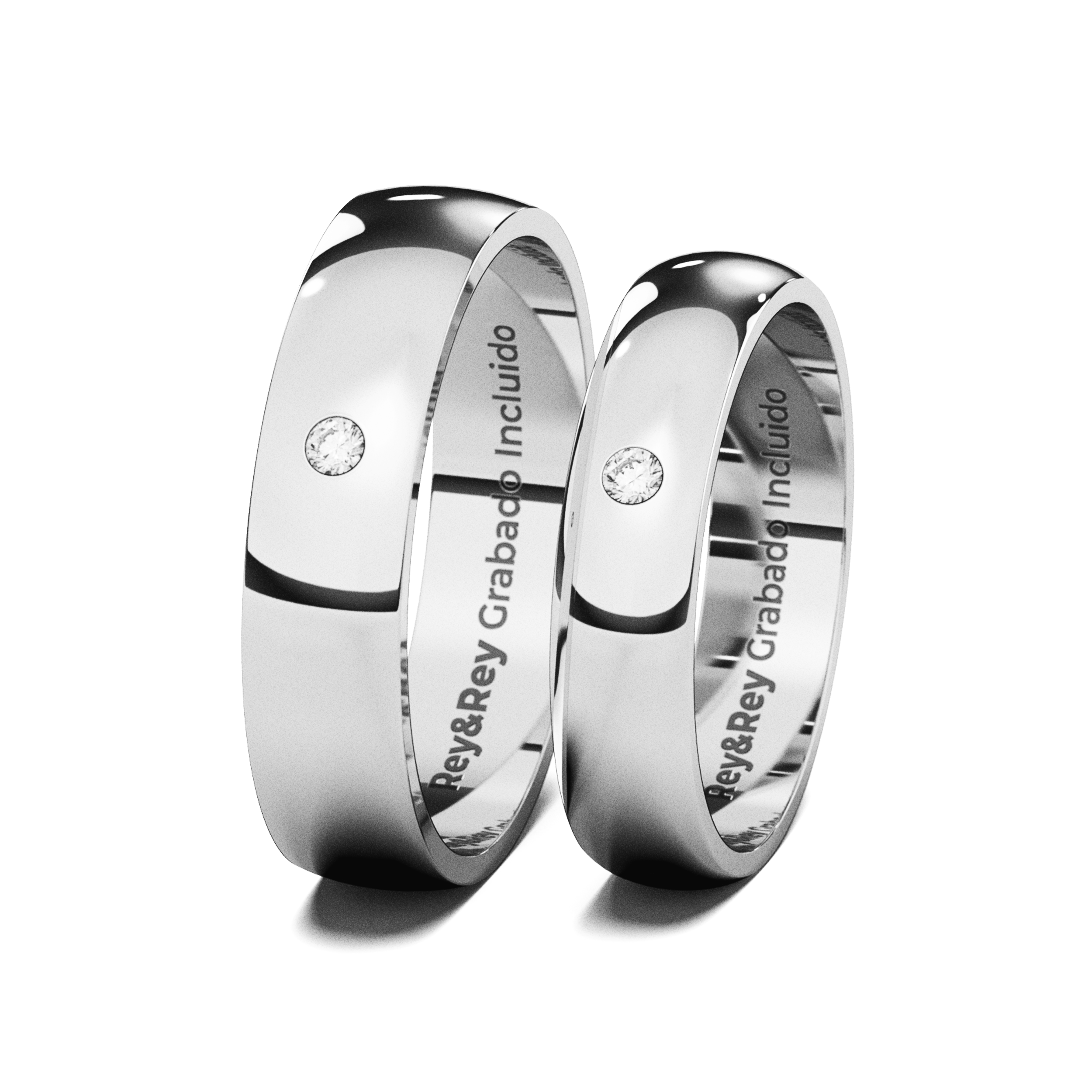 Anillos Matrimoniales Par Paloma X Plata