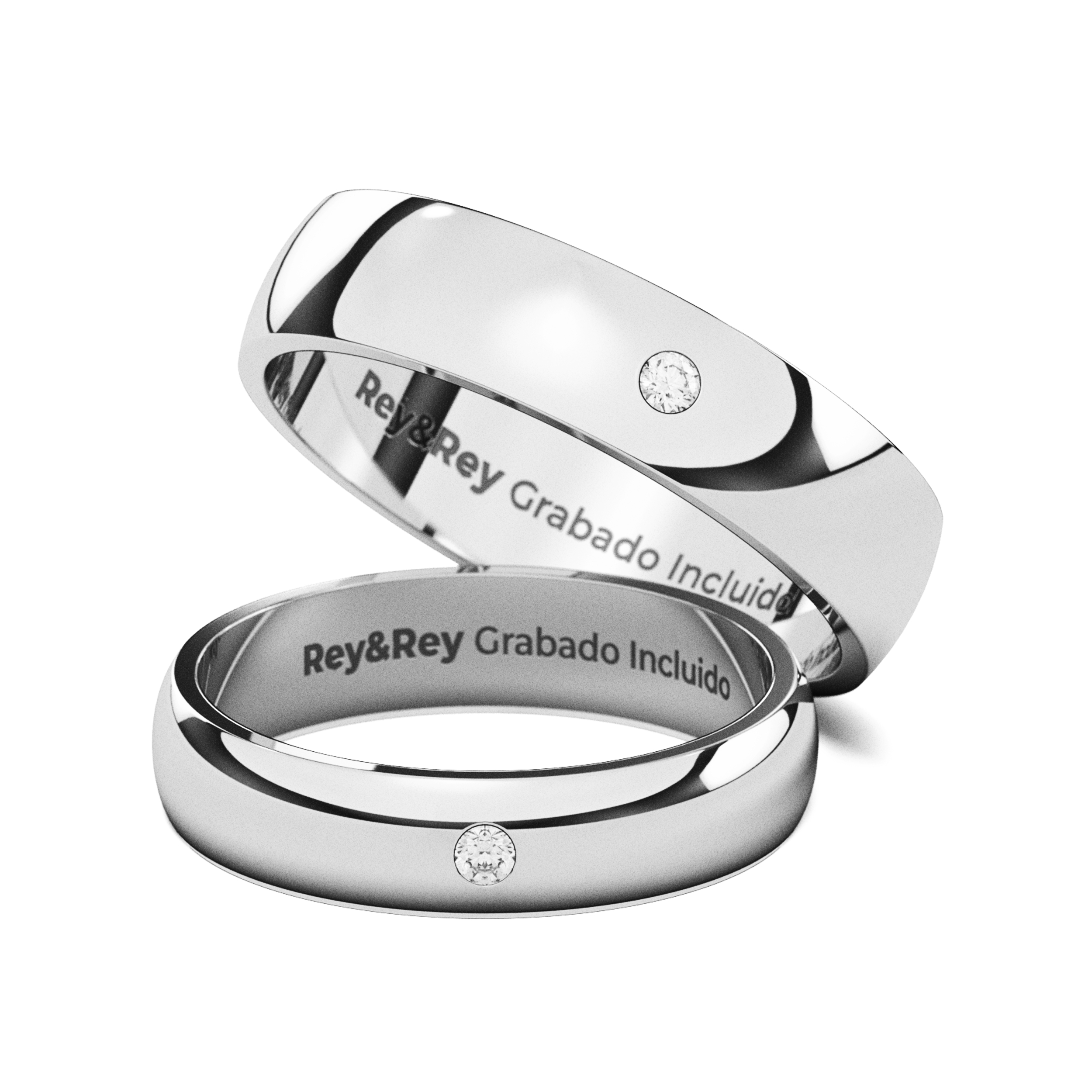 Anillos Matrimoniales Par Paloma X Plata