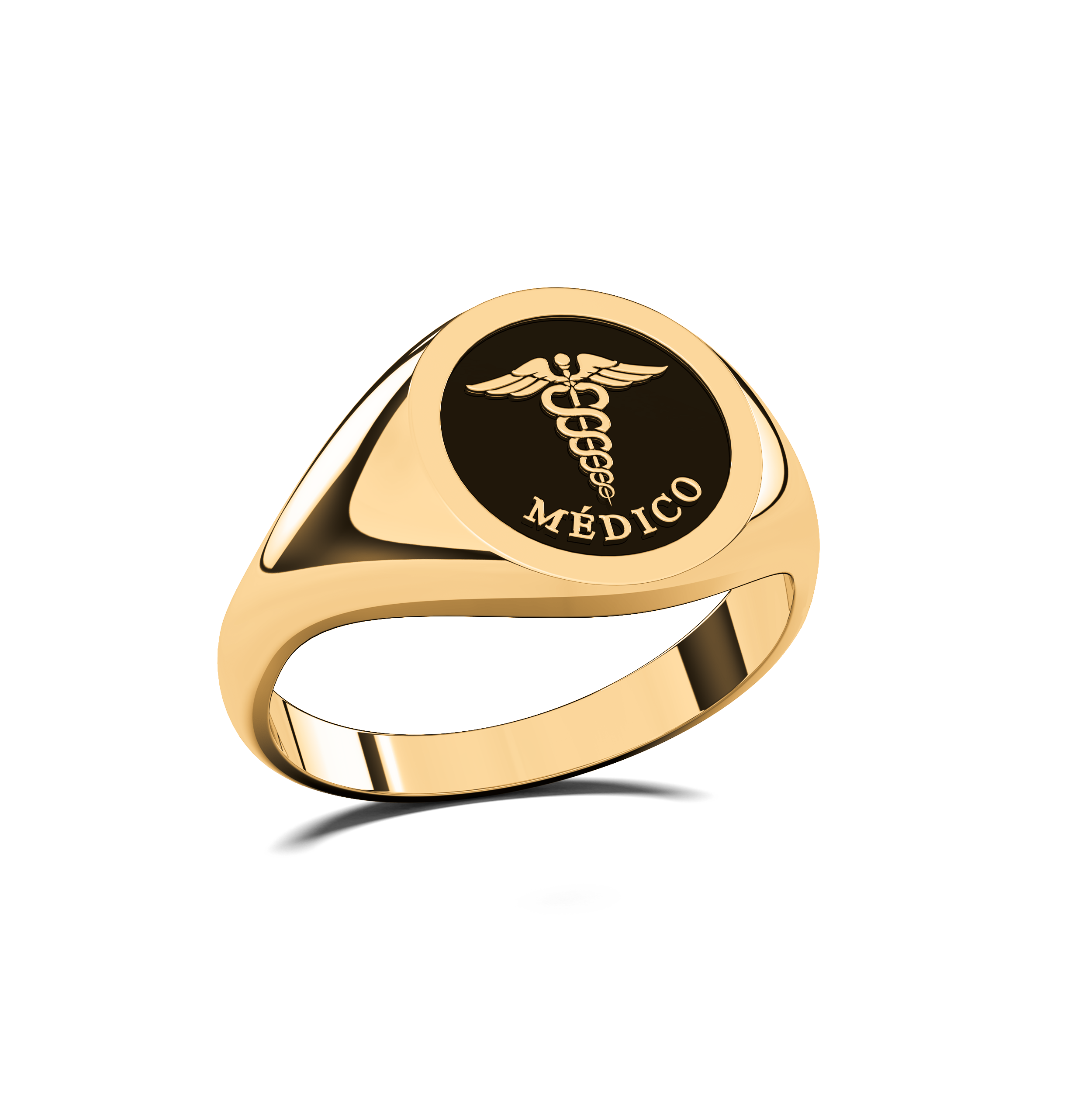 Anillo Sello Graduación Logos Licenciatura en Plata