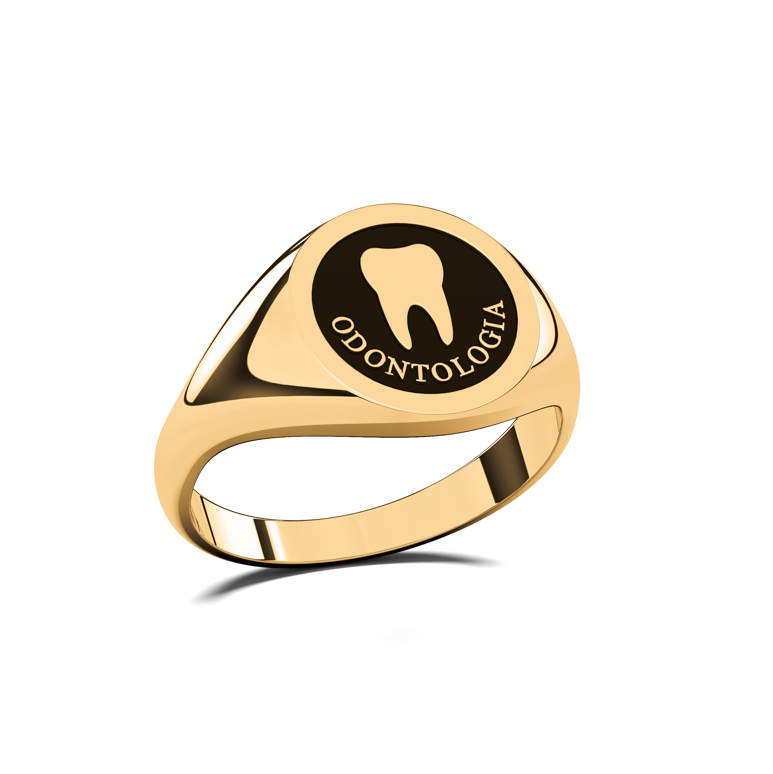 Anillo Graduación Sello Oro 10k