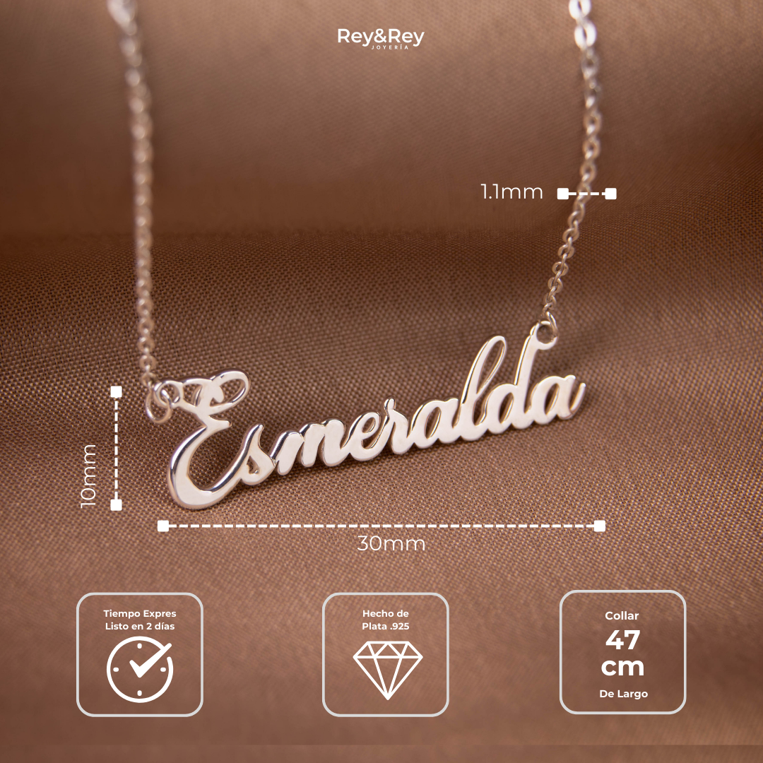 Collar Classic Personalizable Plata .925 Primerly