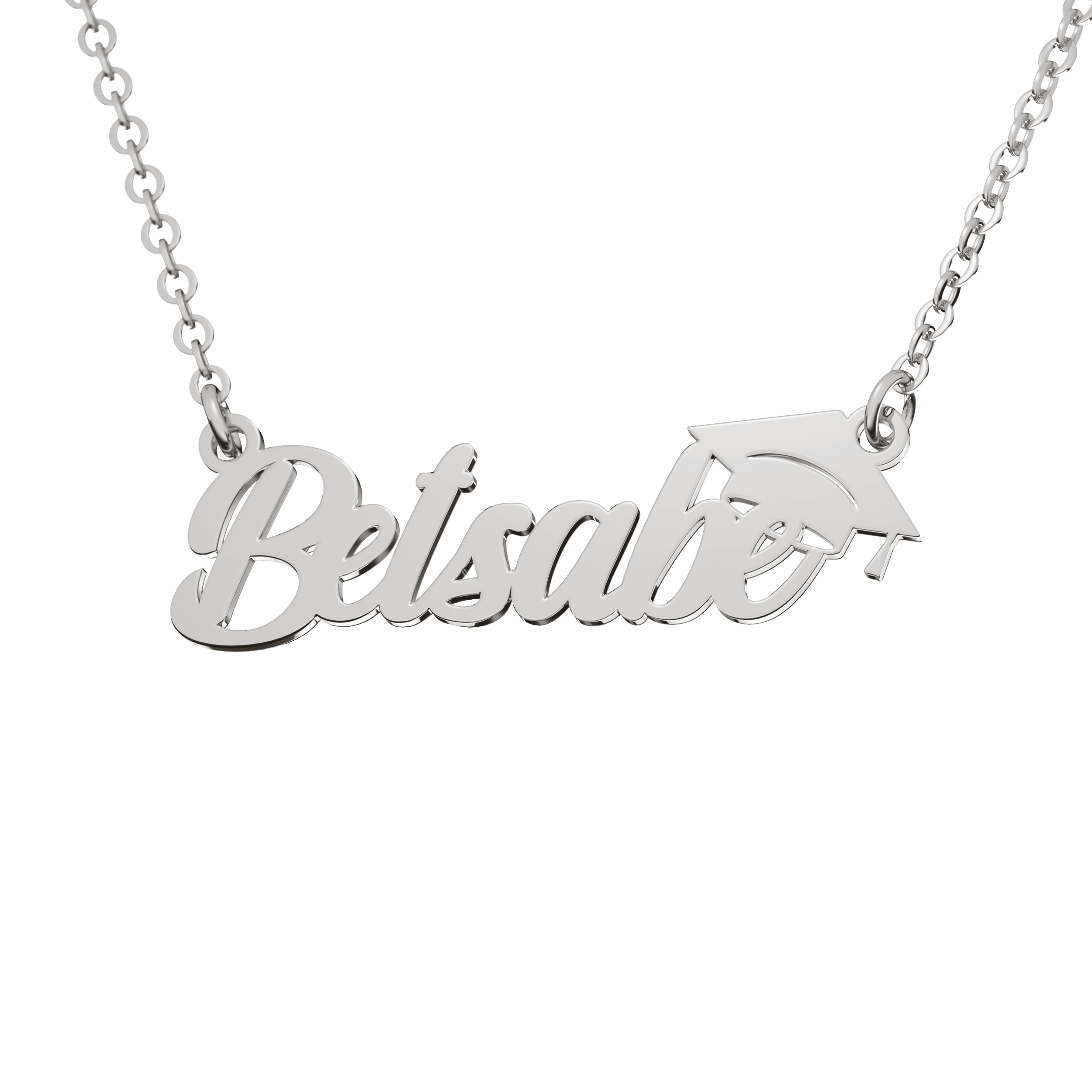 Collar Birrete Graduación Personalizable Plata .925 Primerly