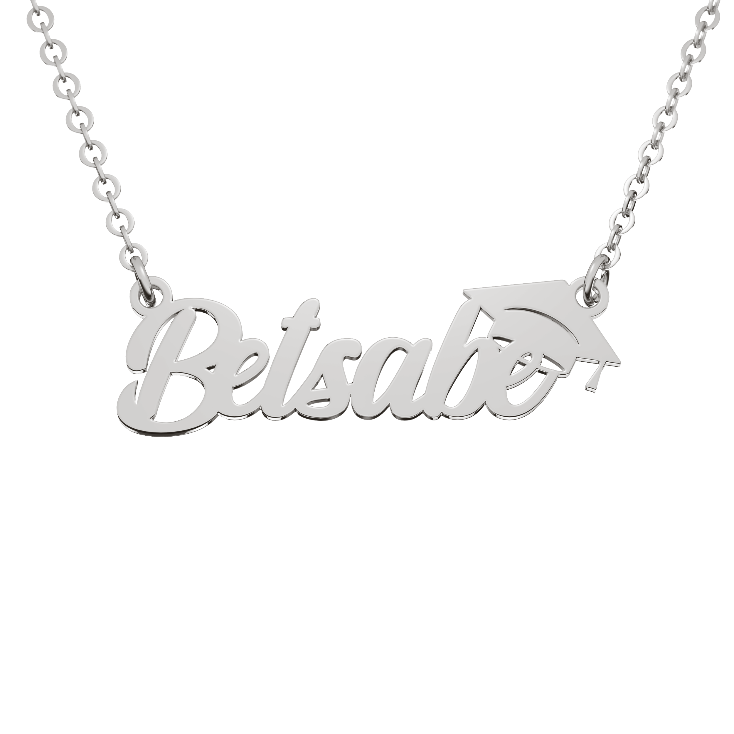 Collar Birrete Graduación Personalizable Plata .925 Primerly