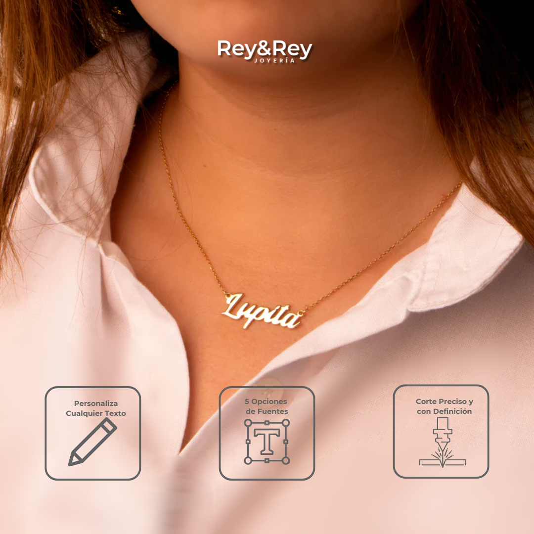 Collar Personalizable Classic Oro 14k Primerly