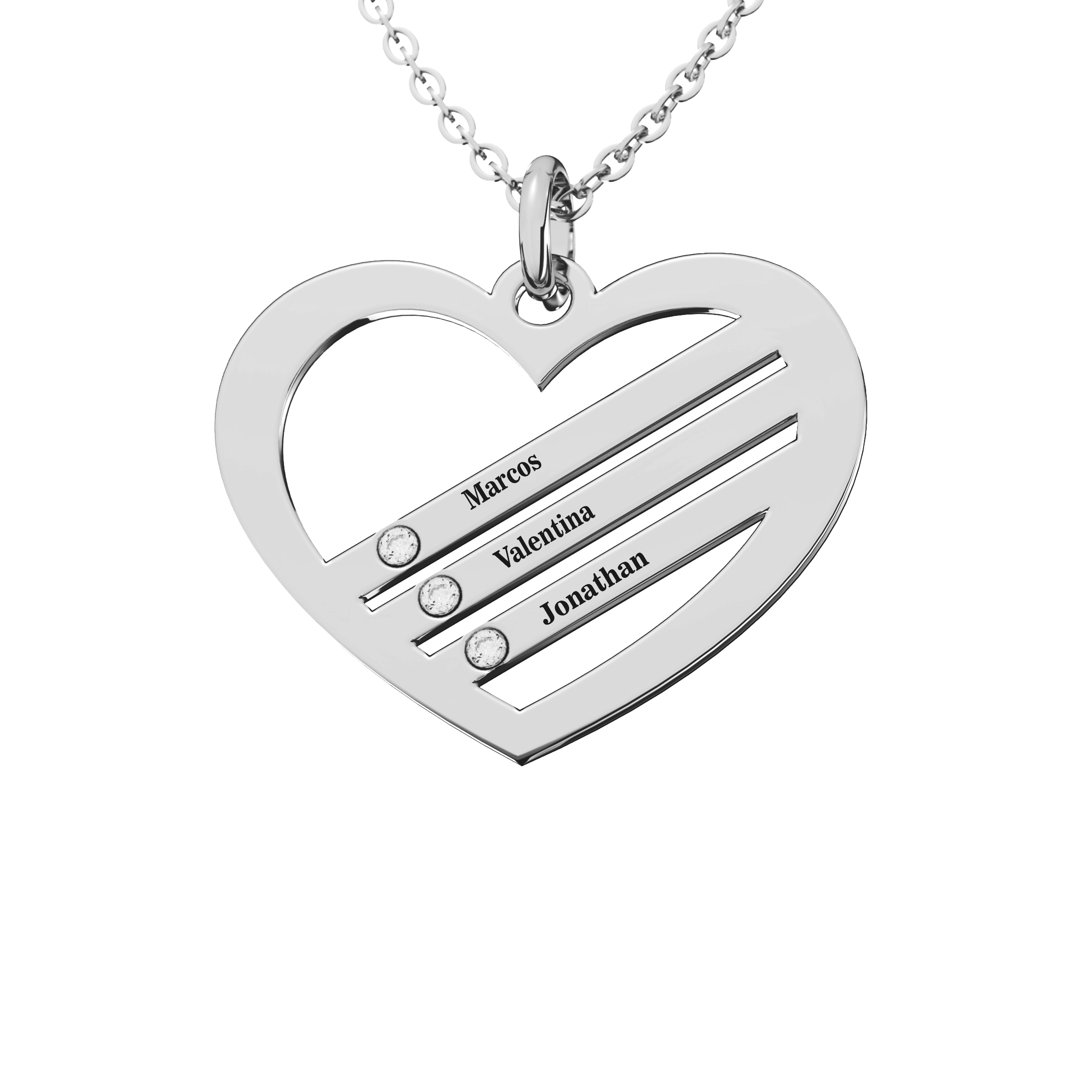 Collar Gemas Personalizable Plata .925 Primerly