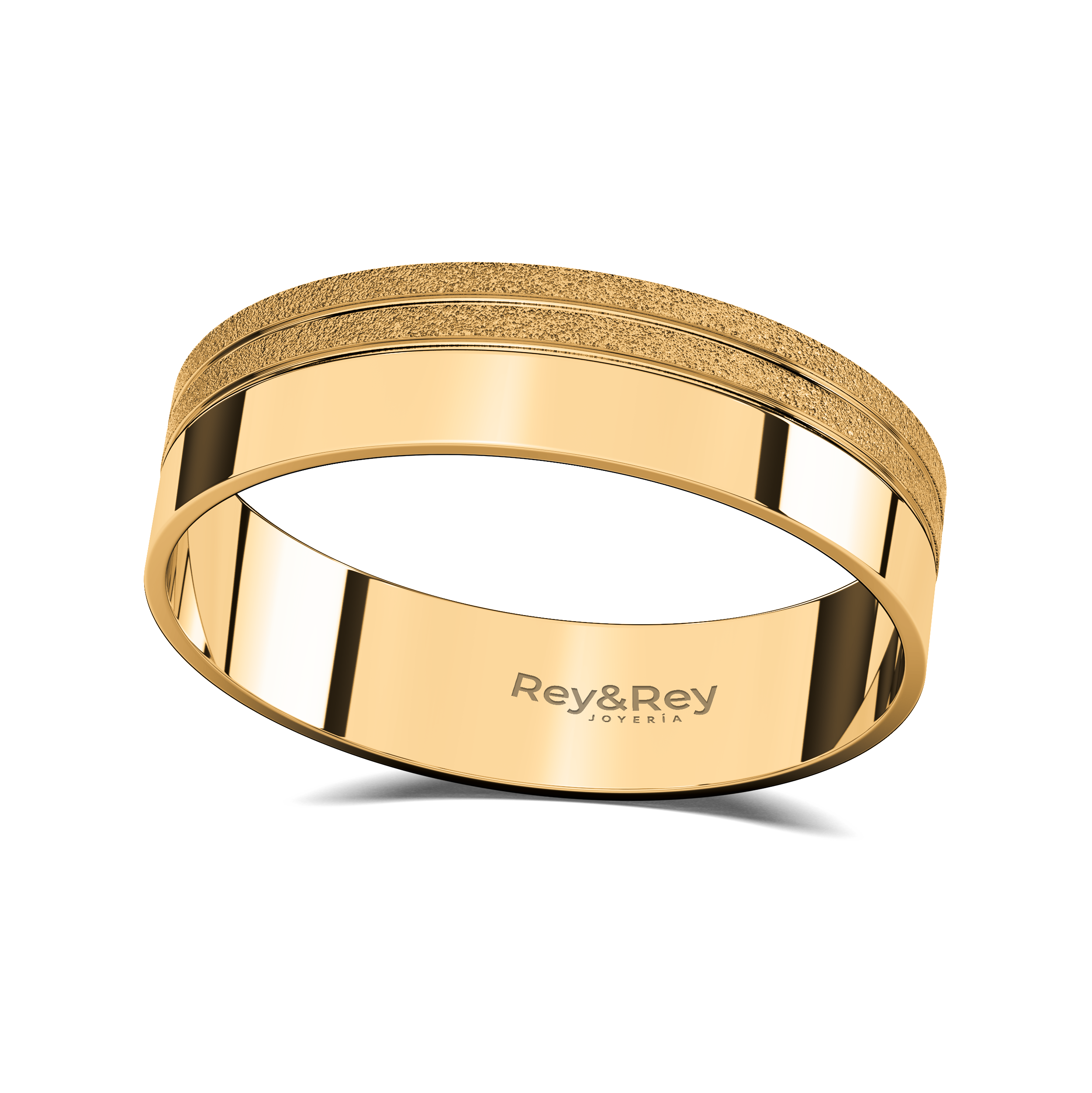 Anillo Matrimonial Craquel LAT Plata