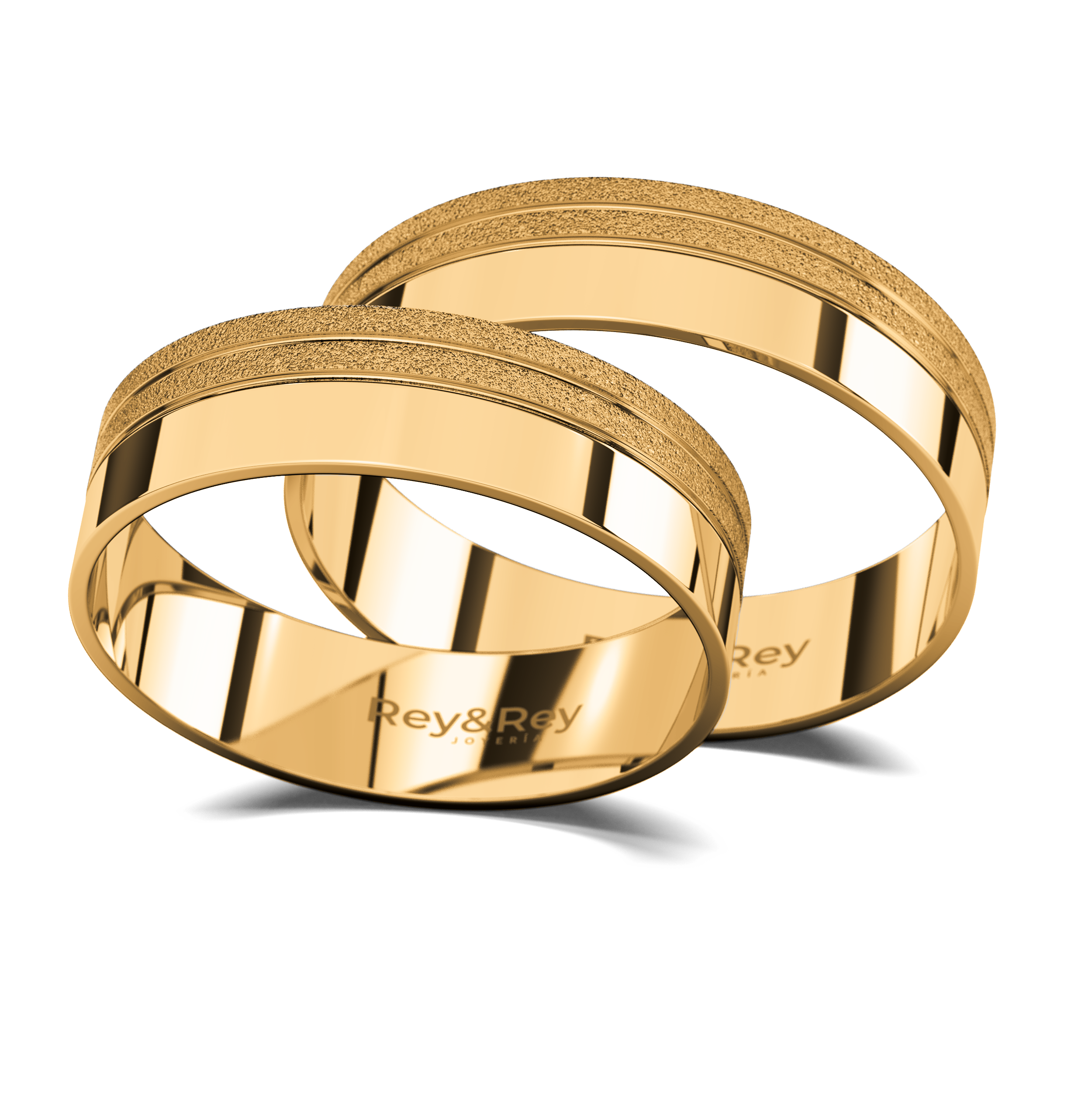 Anillos Matrimoniales Par Milgrain Plata