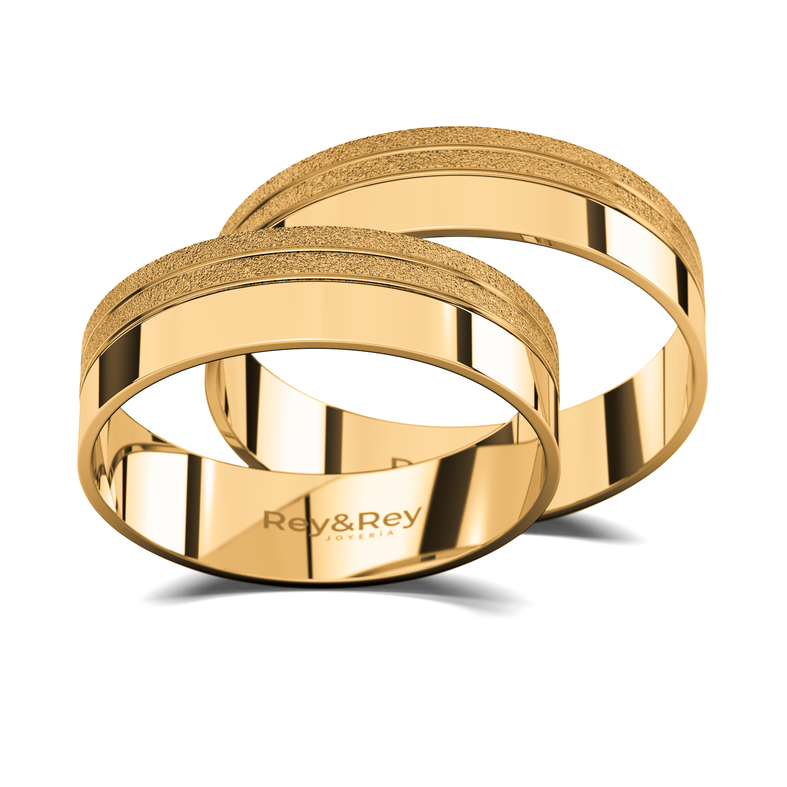 Anillos Matrimoniales Par Milgrain Plata