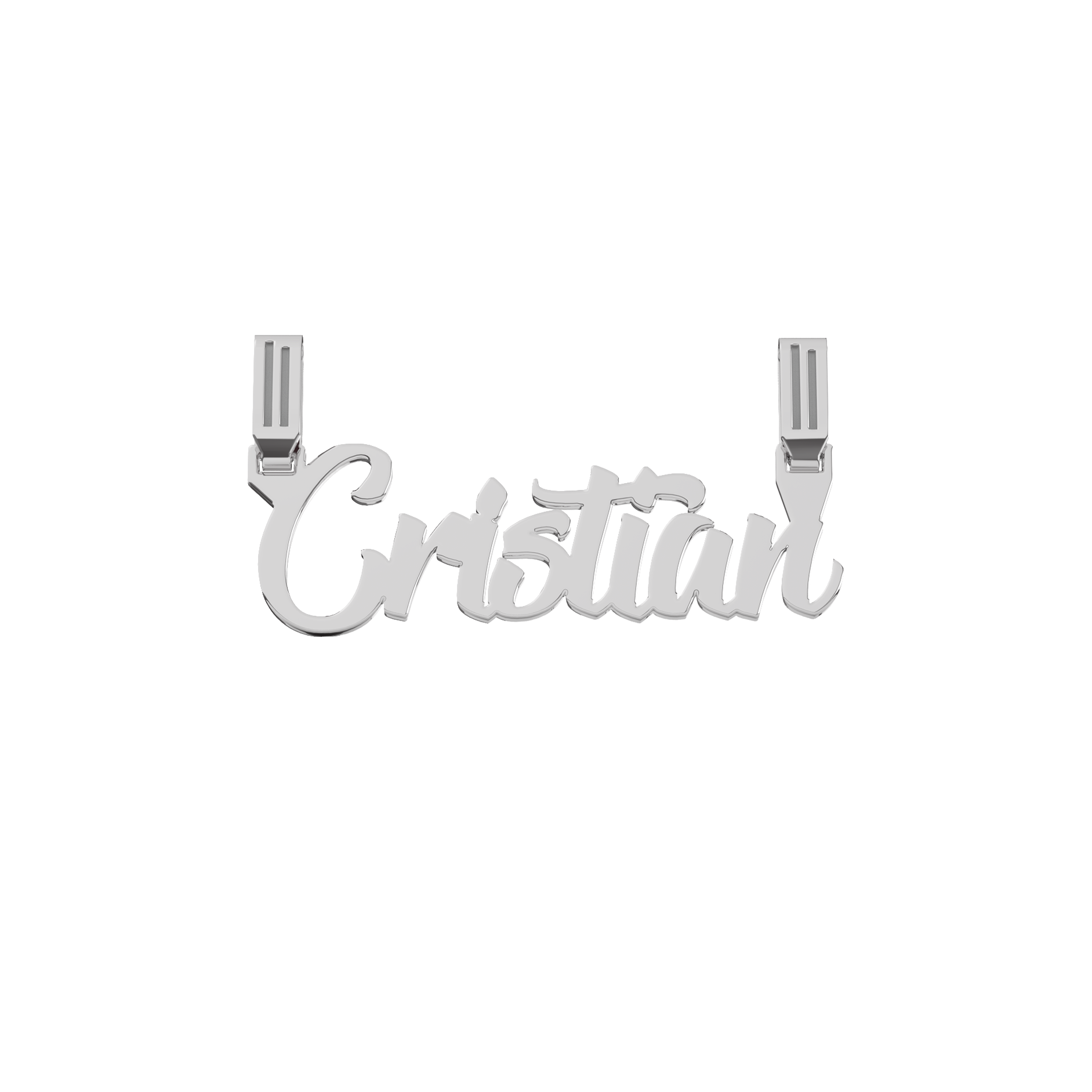 Dije Nombre Monarca Personalizable de Plata Primerly