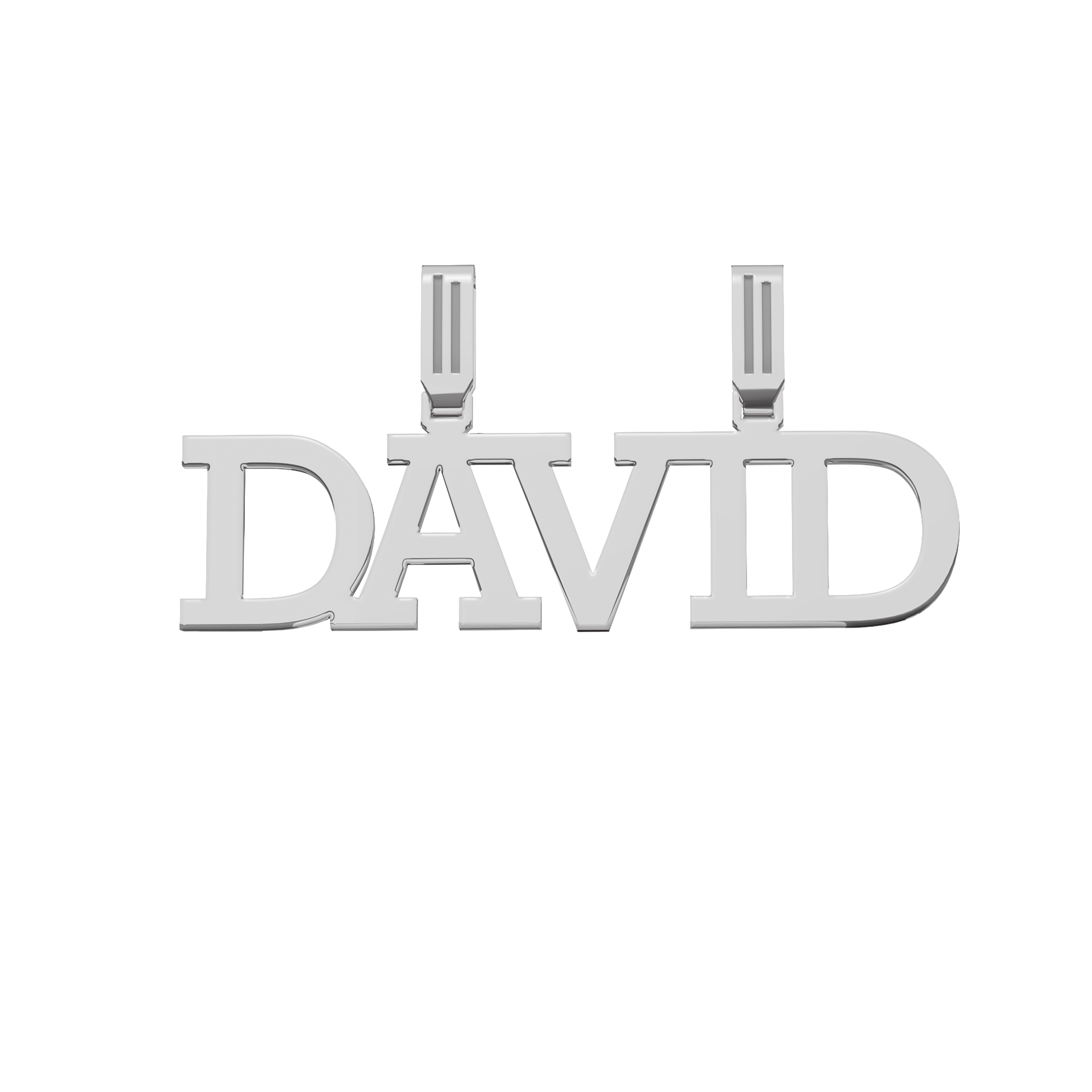 Dije Nombre Monarca Personalizable de Plata Primerly