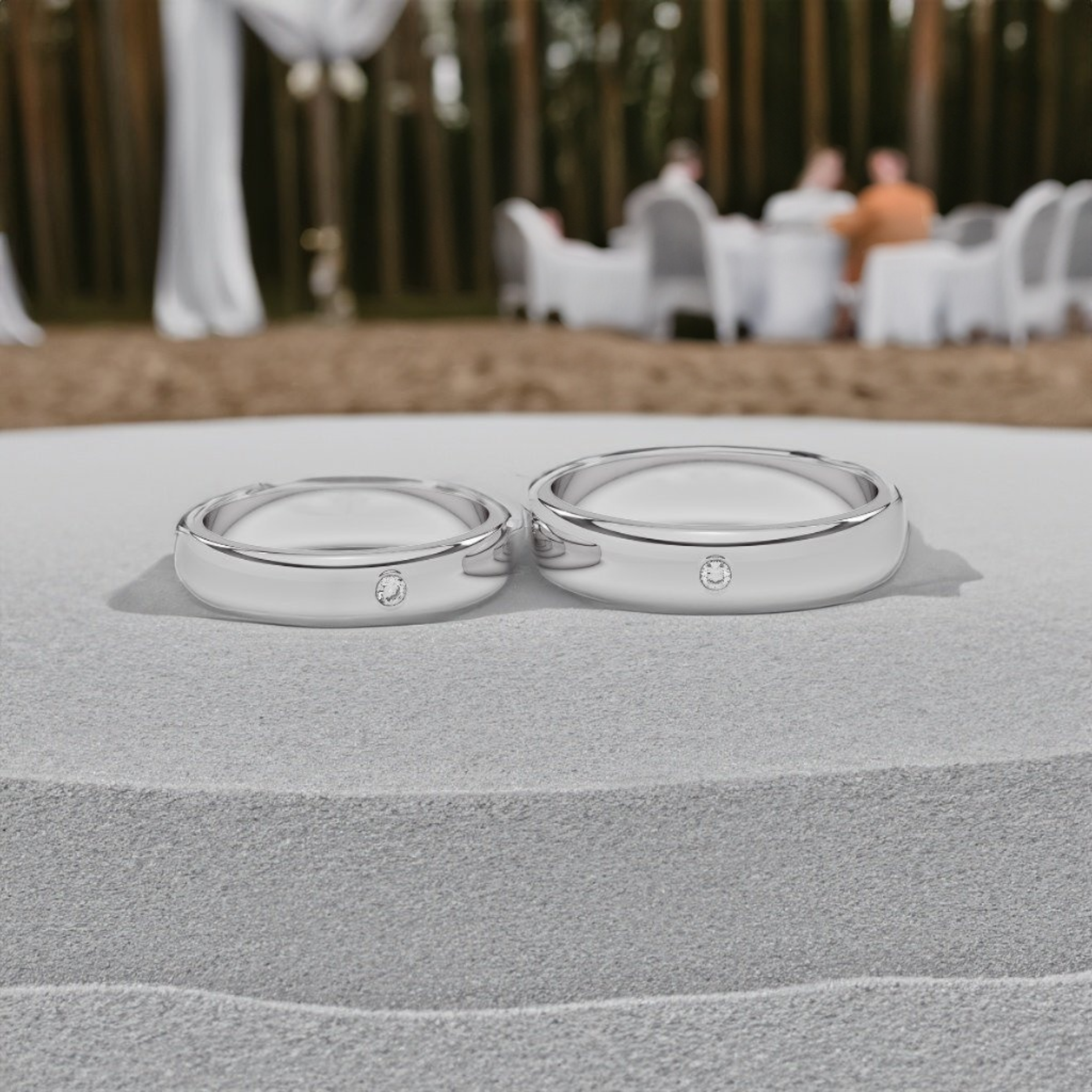 Anillos Matrimoniales Par Paloma X Plata