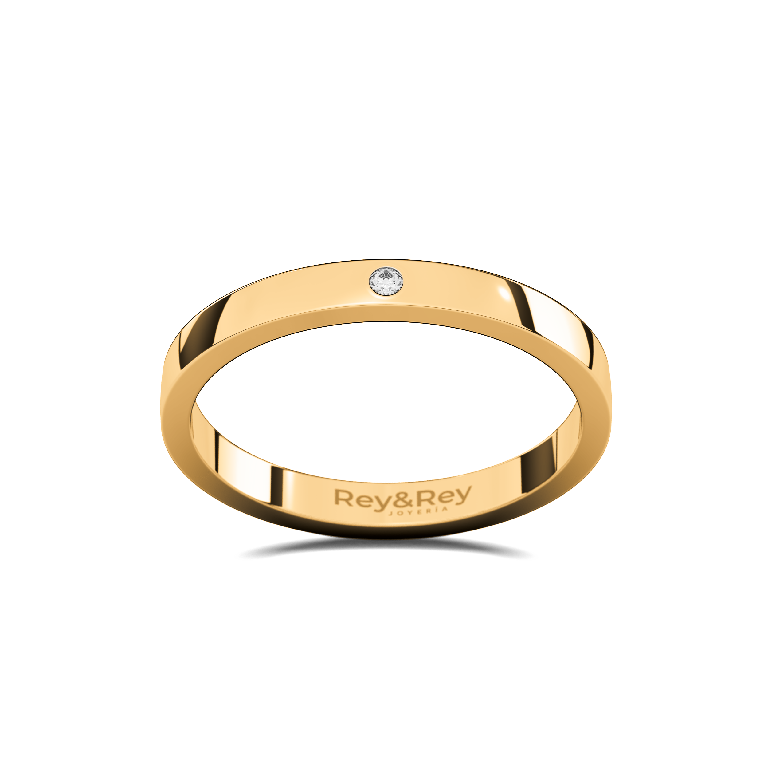 Anillo Compromiso Promesa Flat S Oro 10k