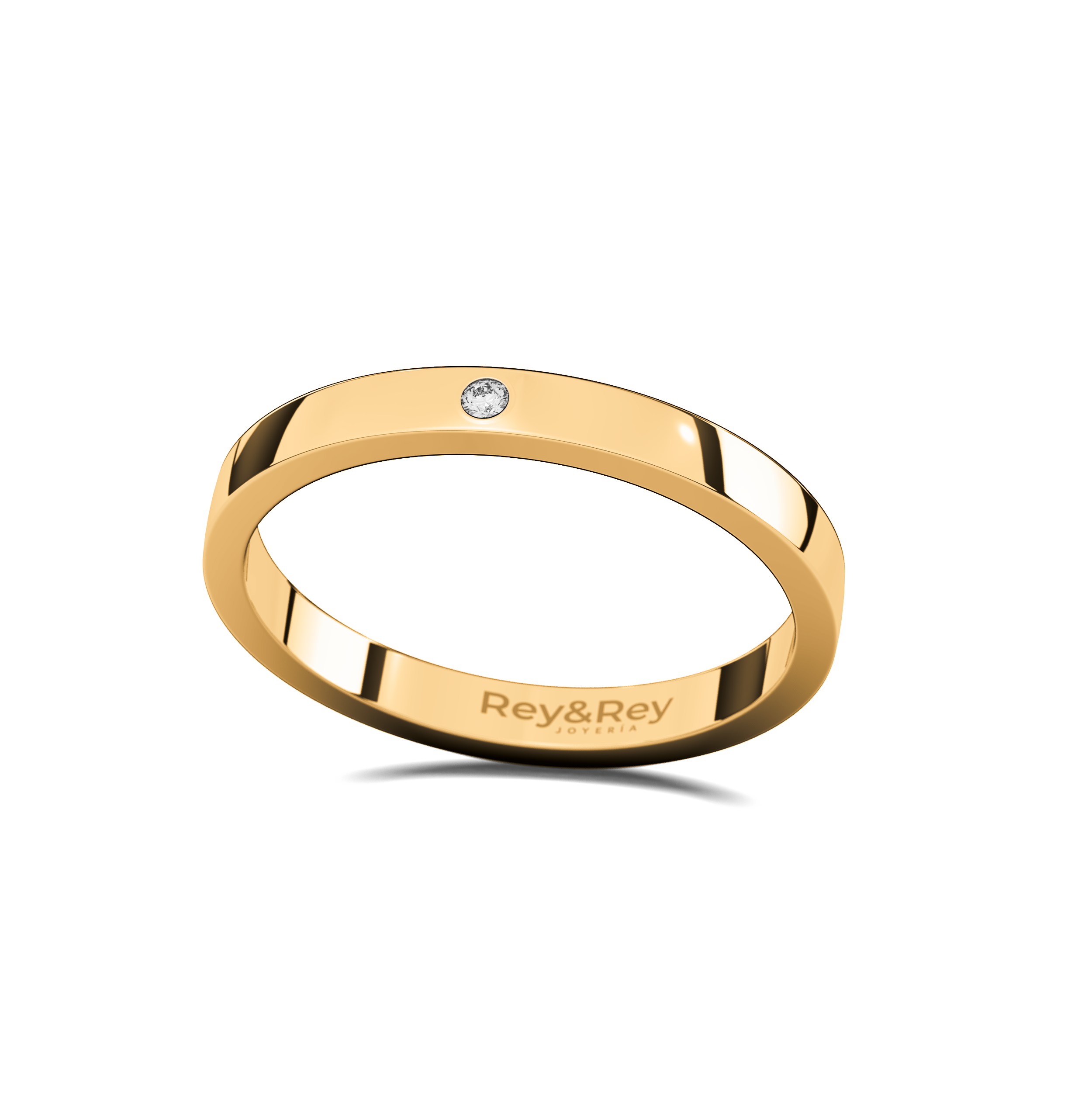 Anillo Compromiso Promesa Flat S Plata .925