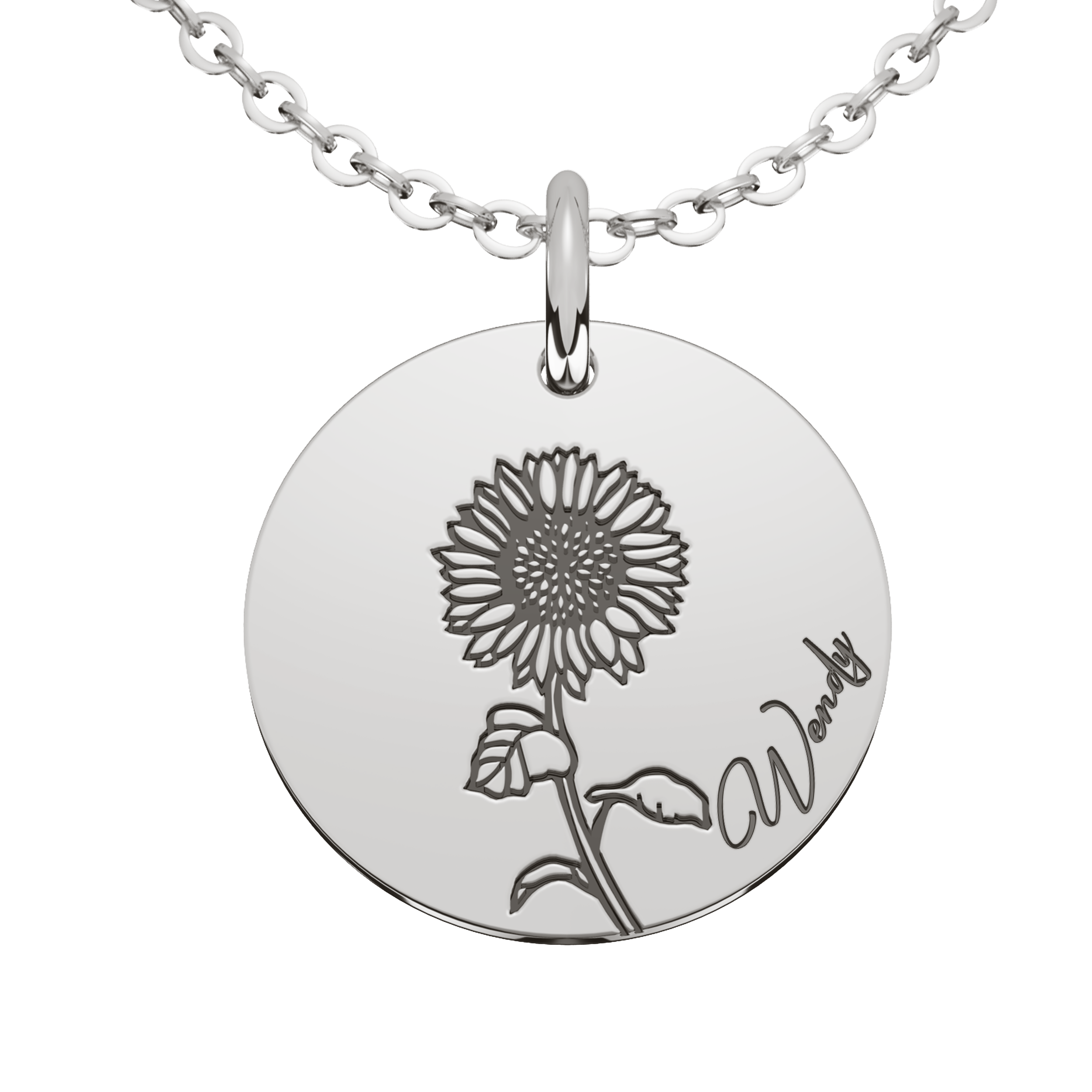 Collar Fiore Personalizable Plata .925 Primerly