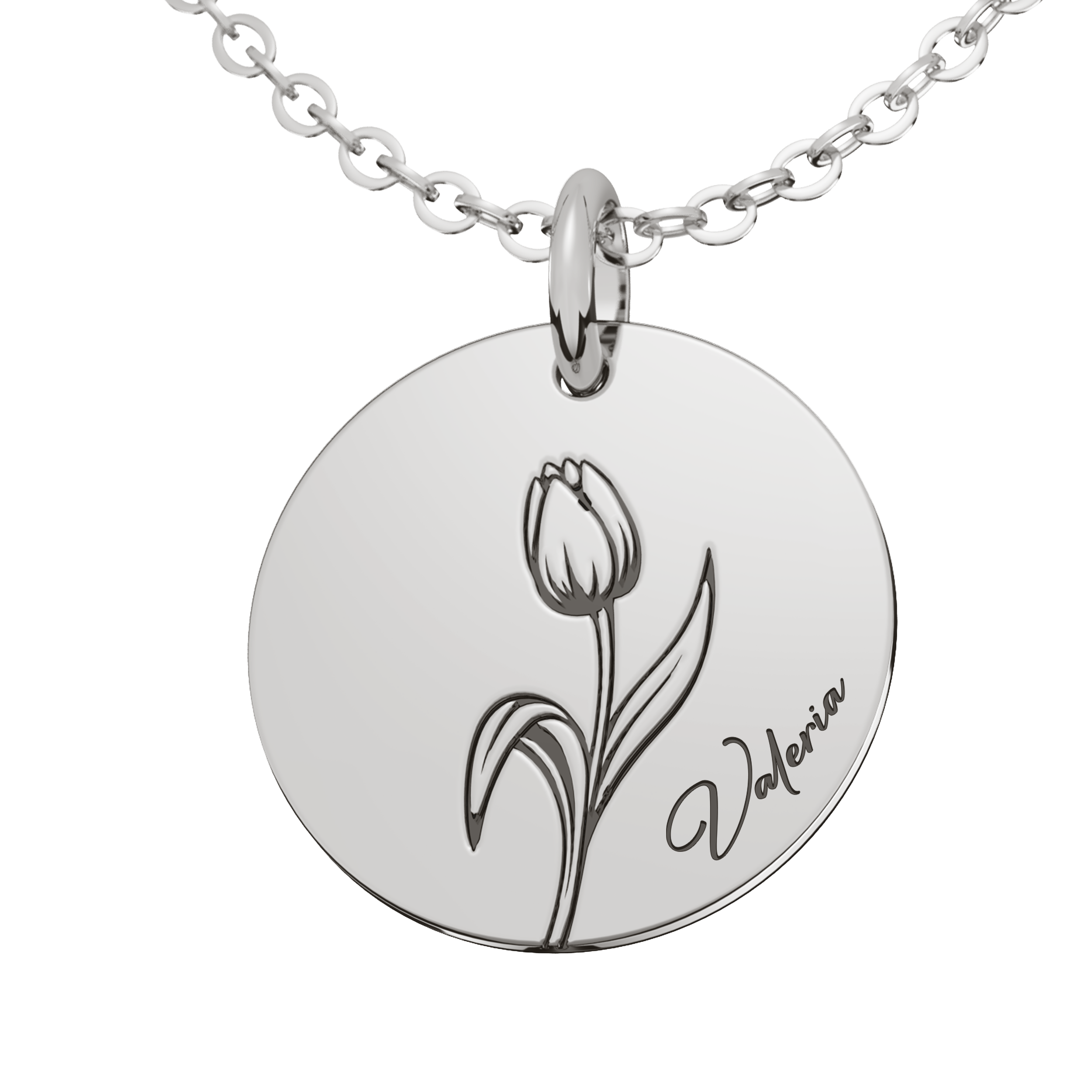 Collar Fiore Personalizable Plata .925 Primerly