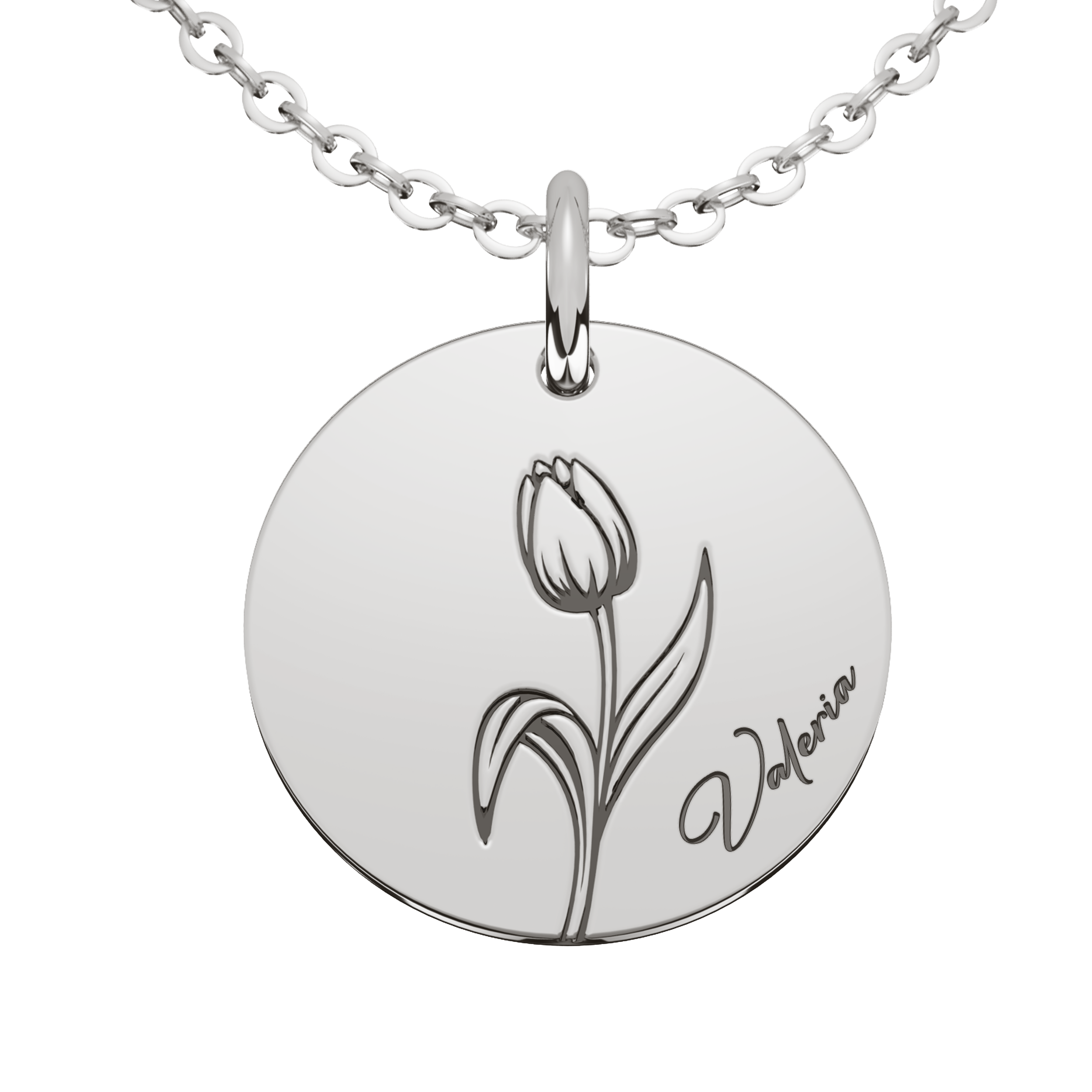 Collar Fiore Personalizable Plata .925 Primerly