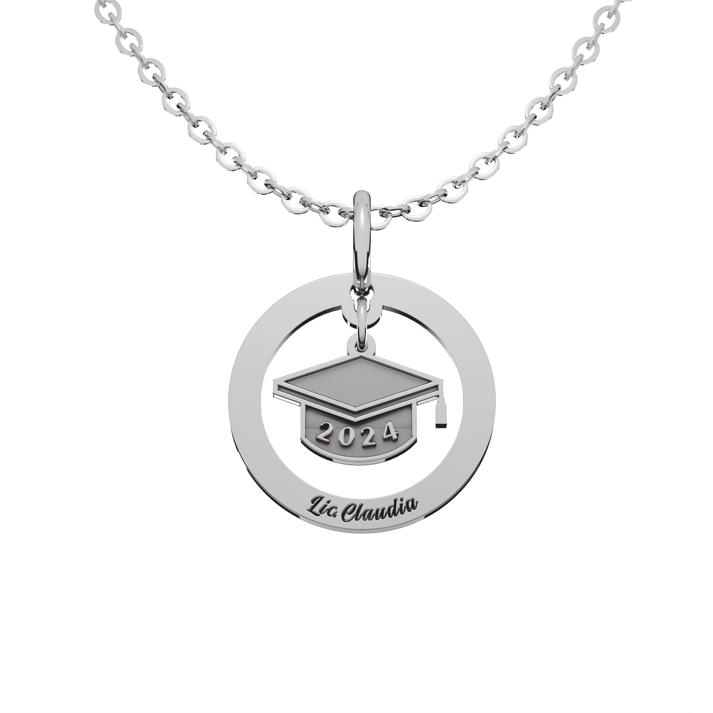 Collar Loop Birrete Personalizable Plata .925 Primerly