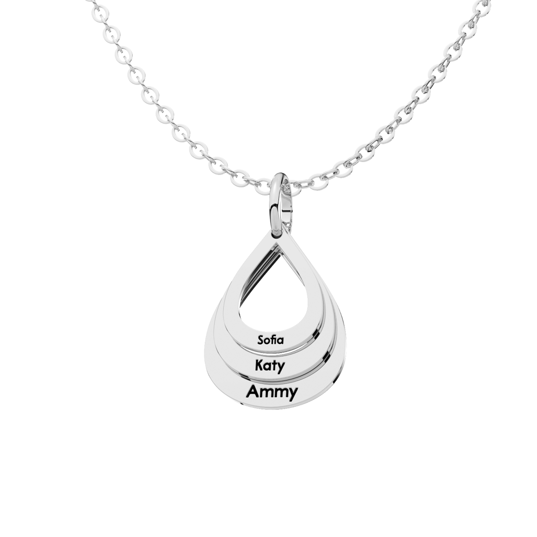 Collar Gota Personalizable Plata .925