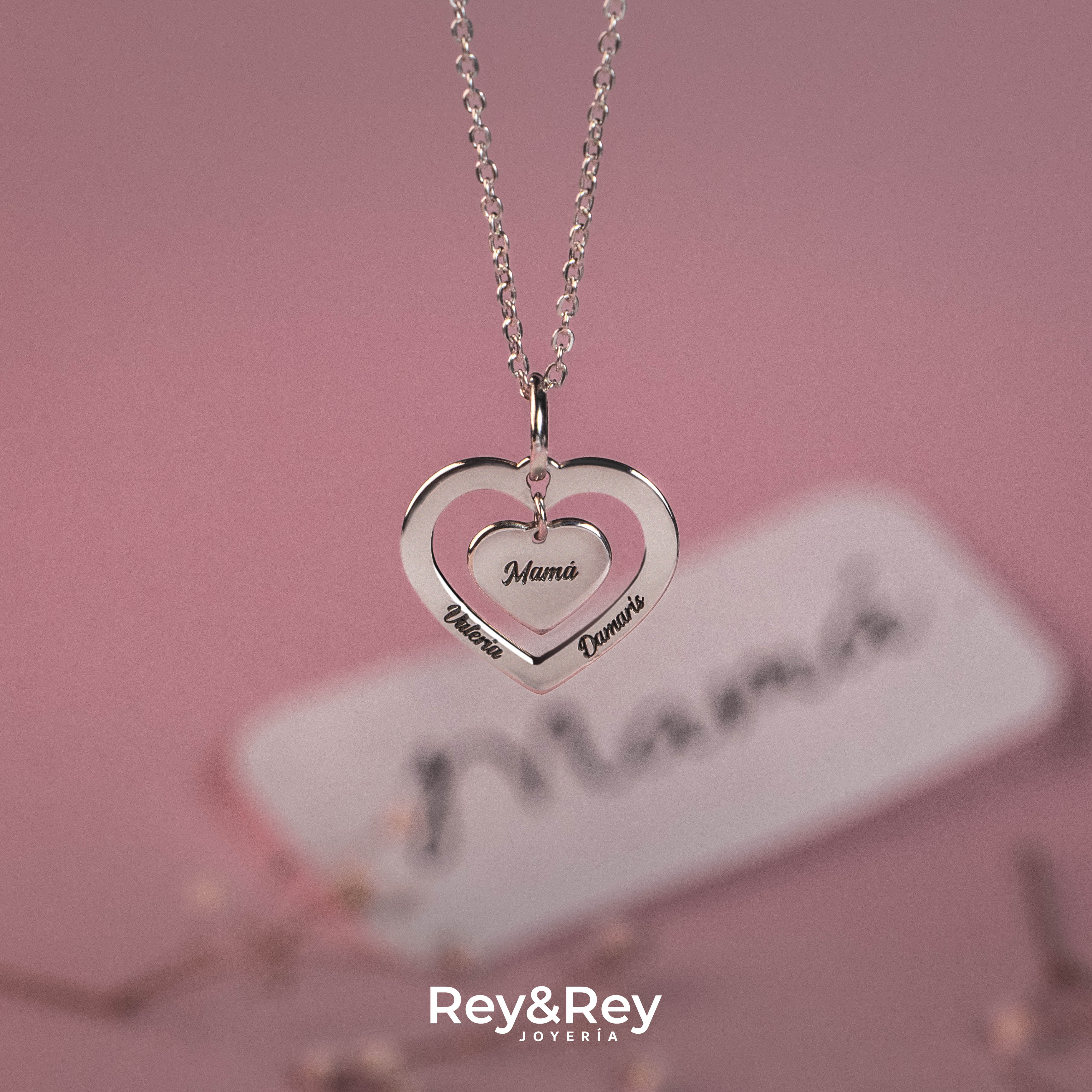 Dije Loop Mamá Personalizable Plata.925 Primerly