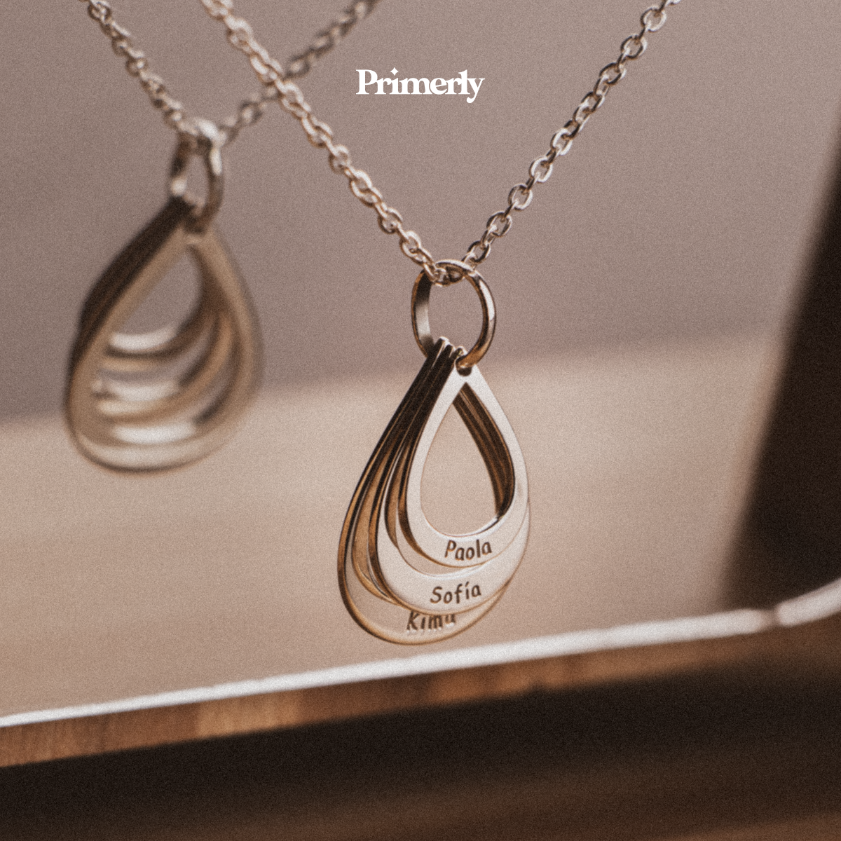 Collar Gota Personalizable Plata .925